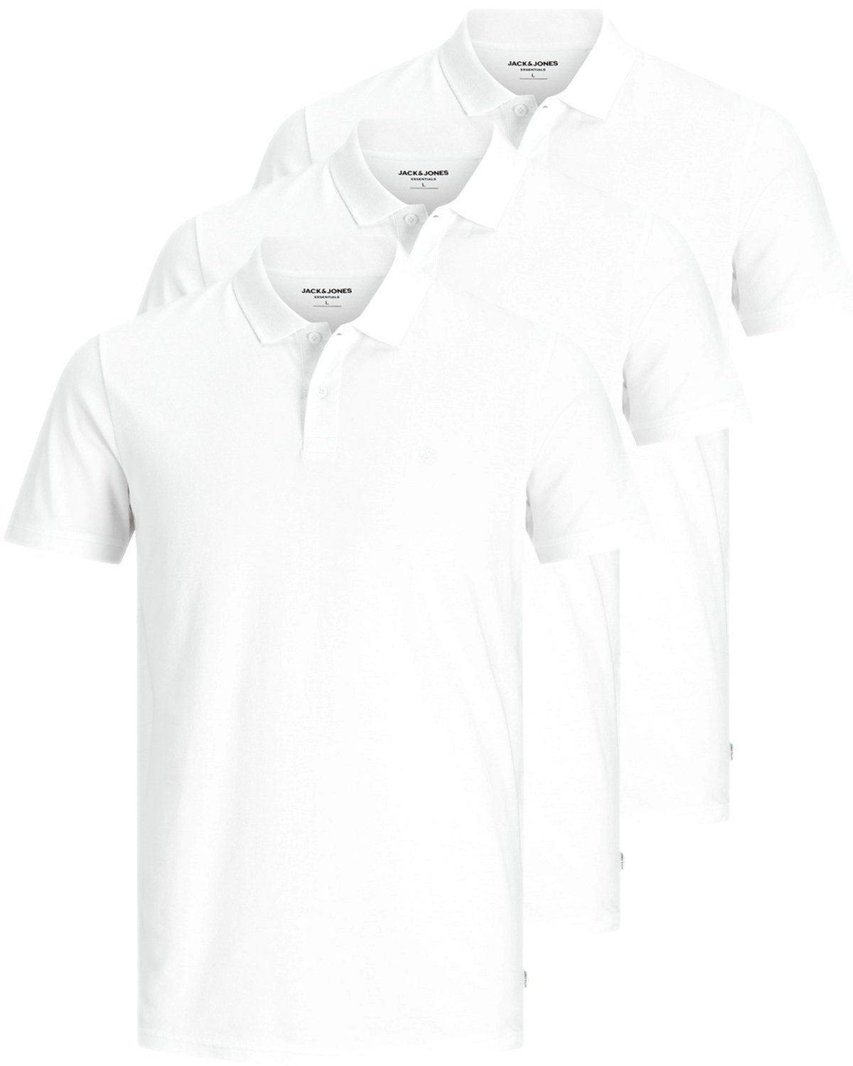 Jack & Jones Poloshirt (3er-Pack) in Unifarbe 3er-Mix8