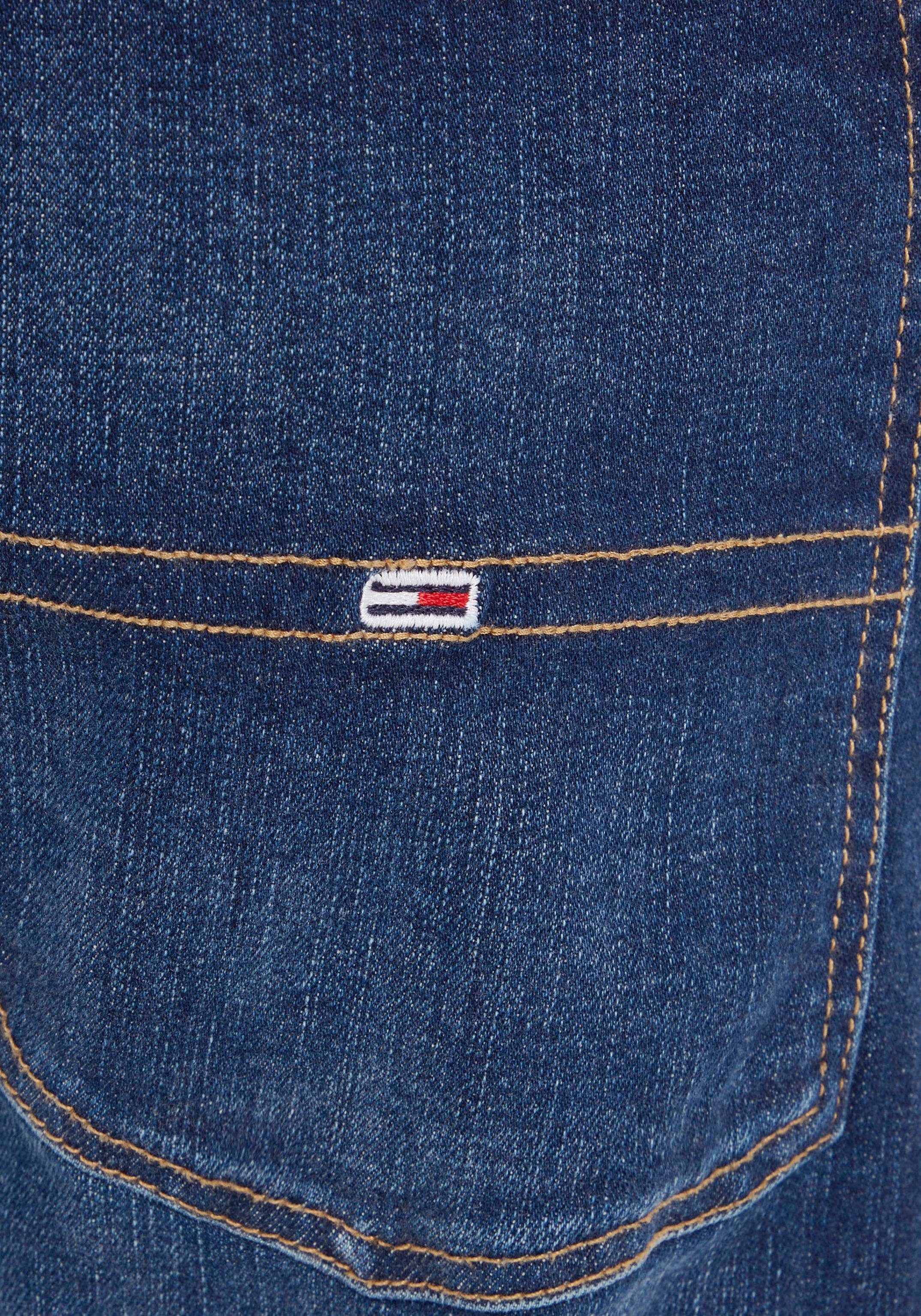 Dark SIMON Tommy PLUS Skinny-fit-Jeans Leder-Badge mit SKNY Denim Jeans BG1252 Plus