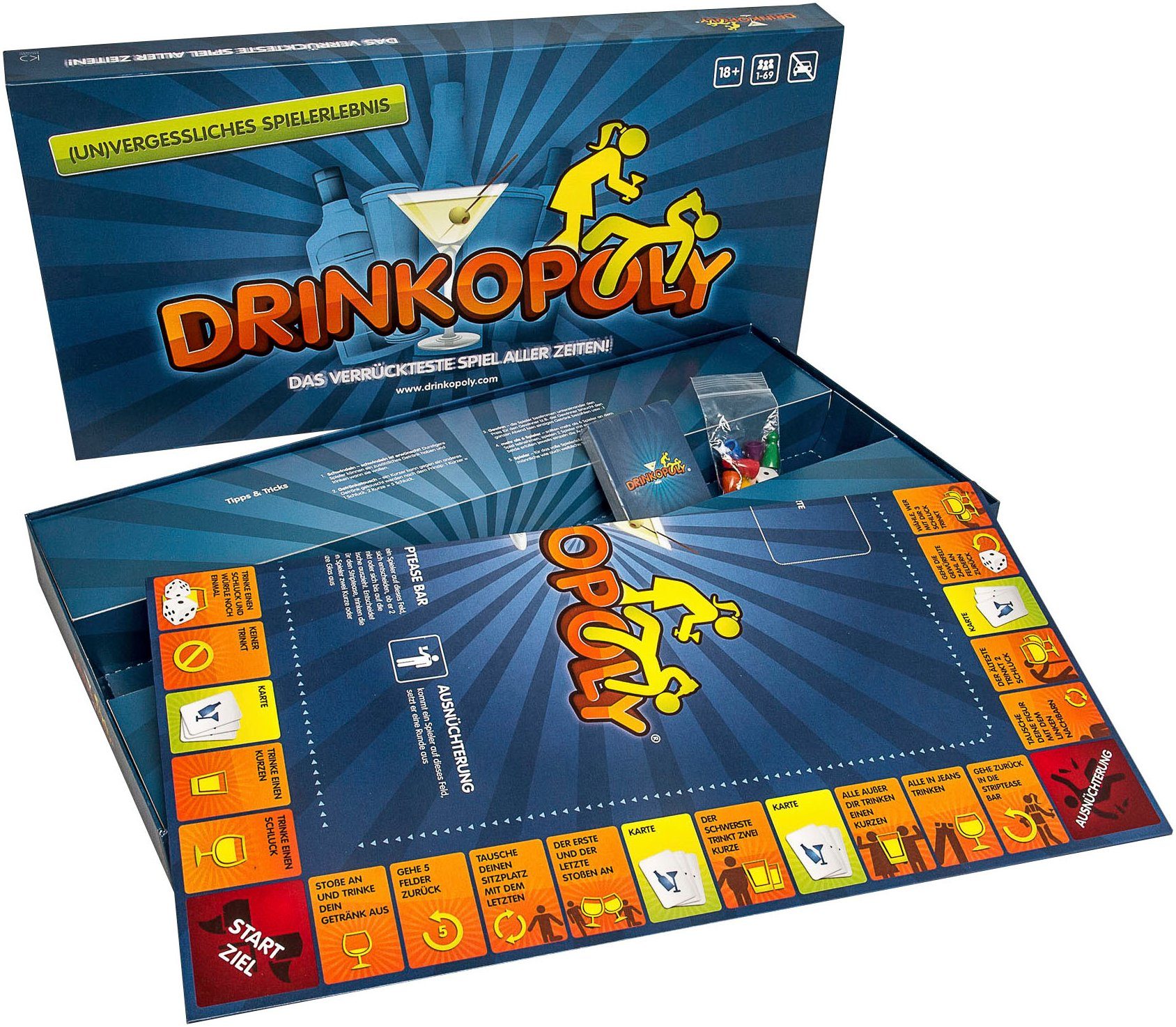 Hutter Trade Selection Spiel Drinkopoly, Trinkspiel, Made in Germany
