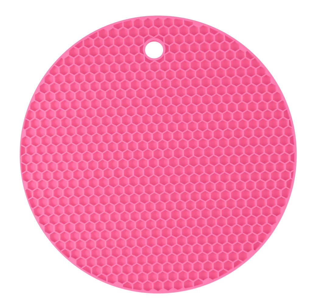 Kochblume Topflappen Waben-Untersetzer rund Pink günstig online kaufen