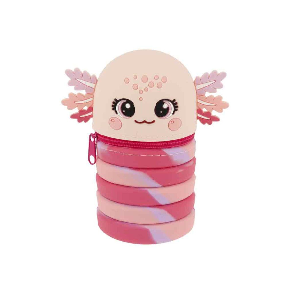 bb Klostermann Federmäppchen bb Klostermann Cuties Pop-up Mäppchen Cutie Axolotl pink 6,5 x 12,5 c