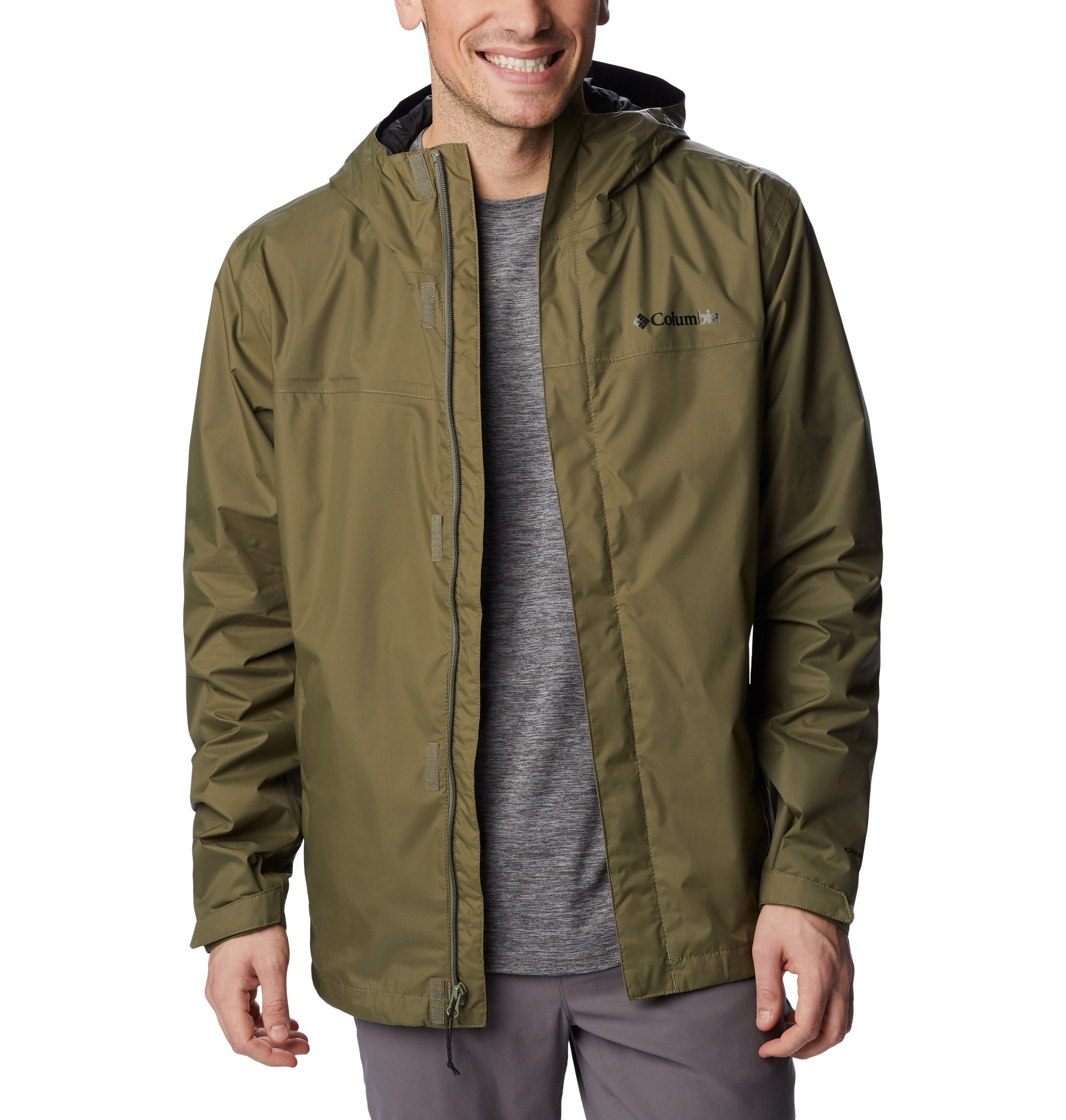 Columbia Regenjacke WATERTIGHT II JACKET mit Reißverschlusstaschen, wasserabweisendes Obermaterial aus Nylon
