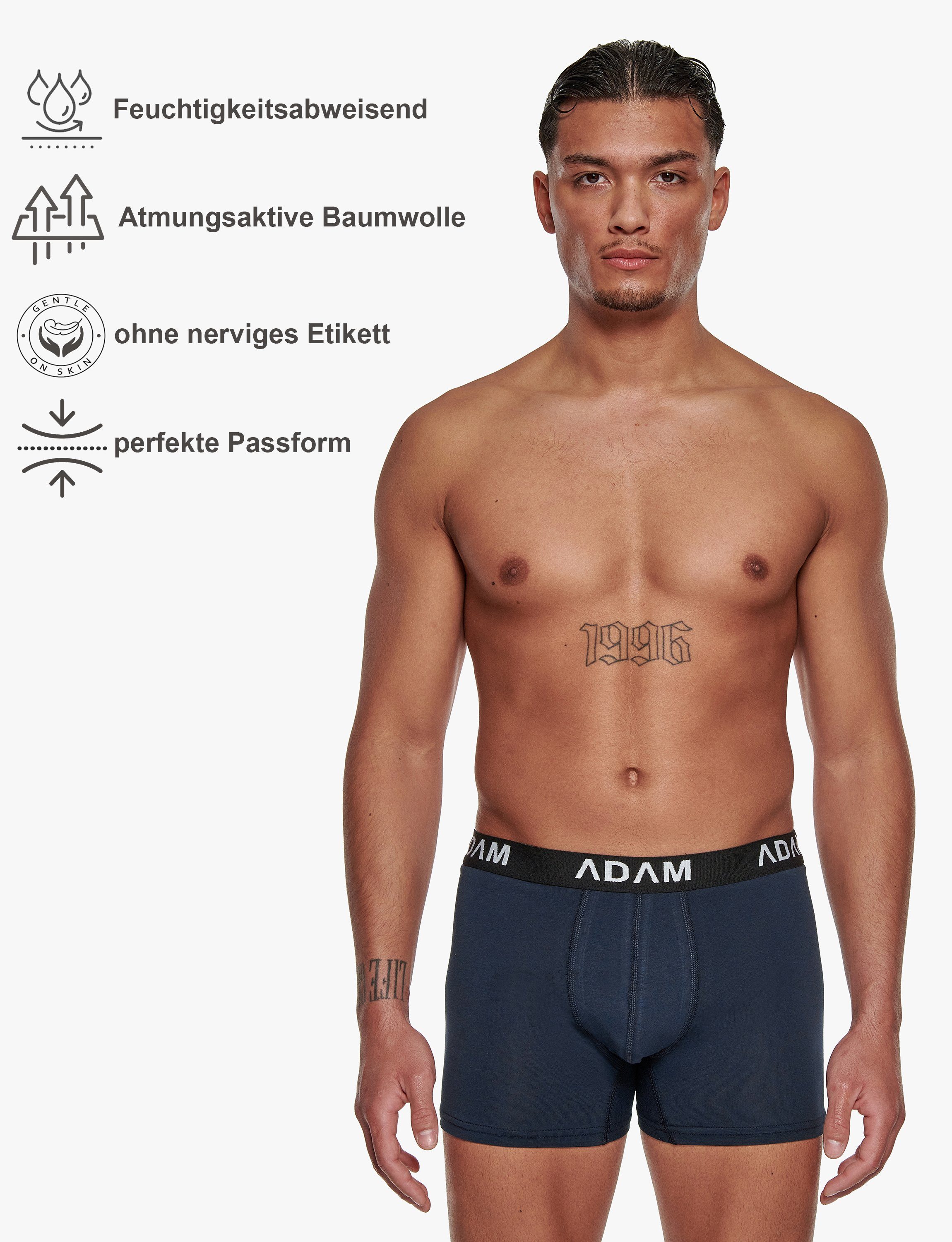 ADAM JEANS Boxershorts Herren Boxershorts aus extra weicher 100% Baumwolle günstig online kaufen