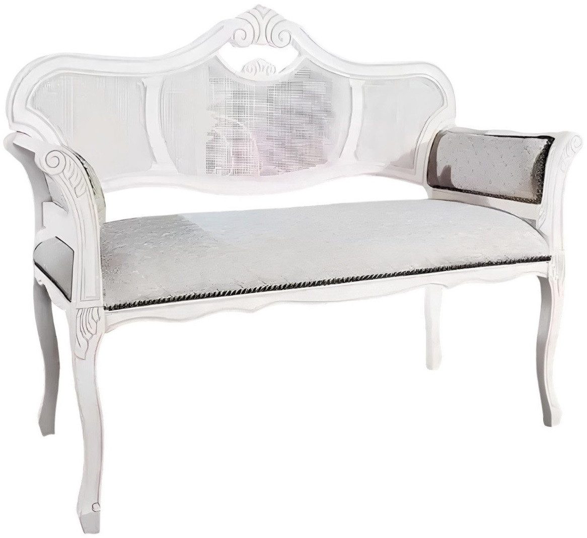 Xlmoebel Polsterbank Stoff-Sitzbank in klassischem Design für das Wohnzimmer (1-St., Sitzbank), Hergestellt in Italy
