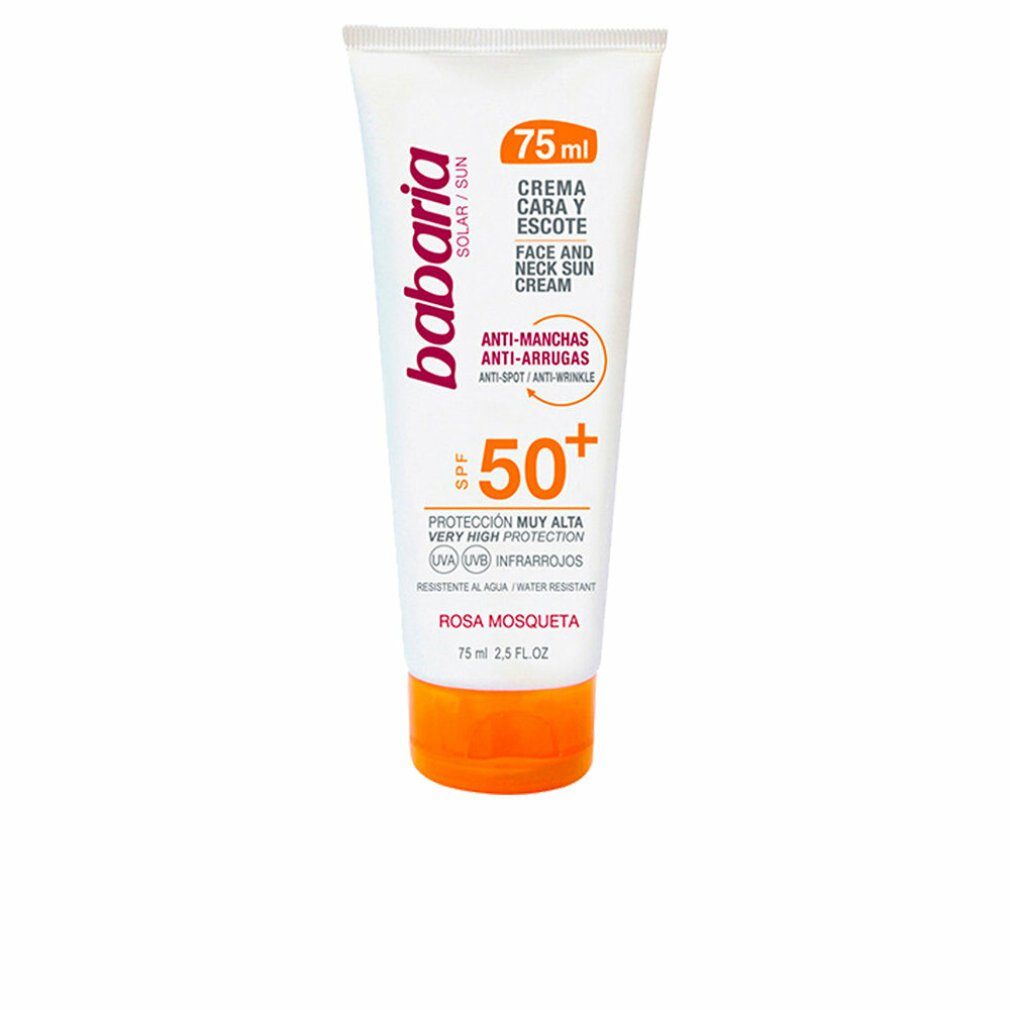 babaria Sonnenschutzpflege Crema Facial Solar Antimanchas Rosa Mosqueta F-50 - 75 Ml