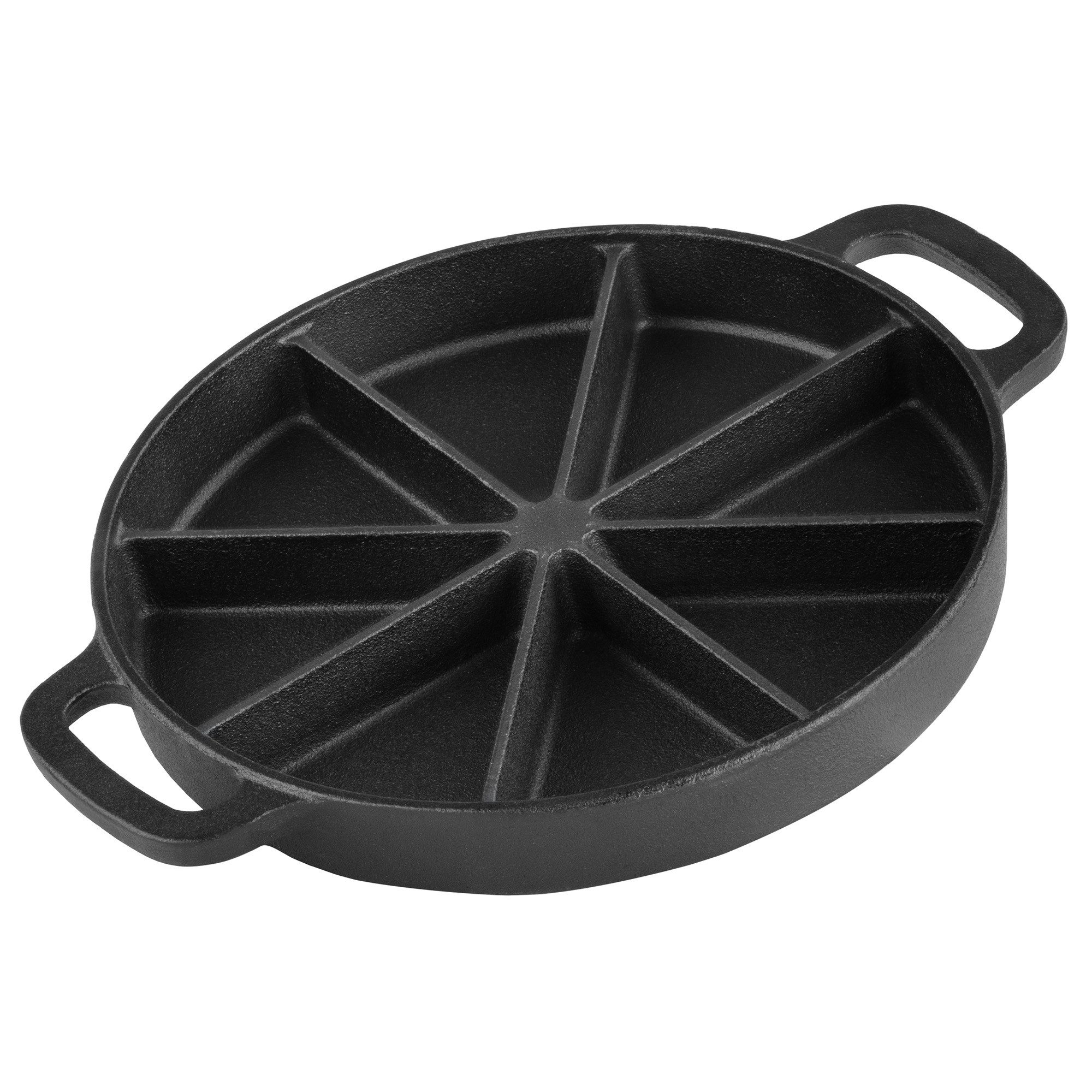 BBQ-Toro Grillpfanne Gusseisen Maisbrotpfanne mit 8 Grillzonen, Ø 21 cm, Gusseisen, Gusseisen Maisbrotpfanne mit 8 Grillzonen