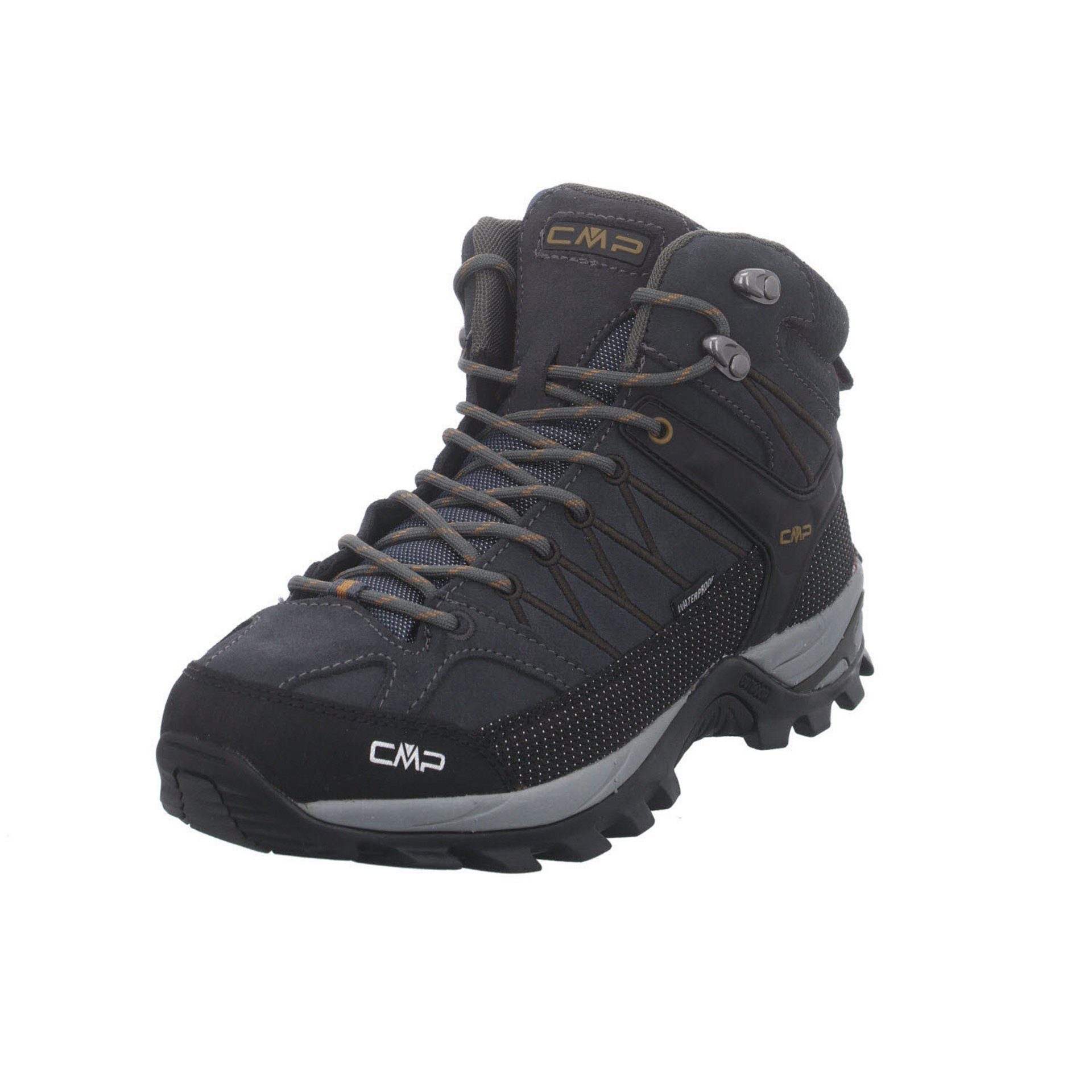 CMP Herren Outdoor Schuhe Rigel Mid Outdoorschuh Outdoorschuh Leder-/Textilkombination ANTRACITE-ARABICA