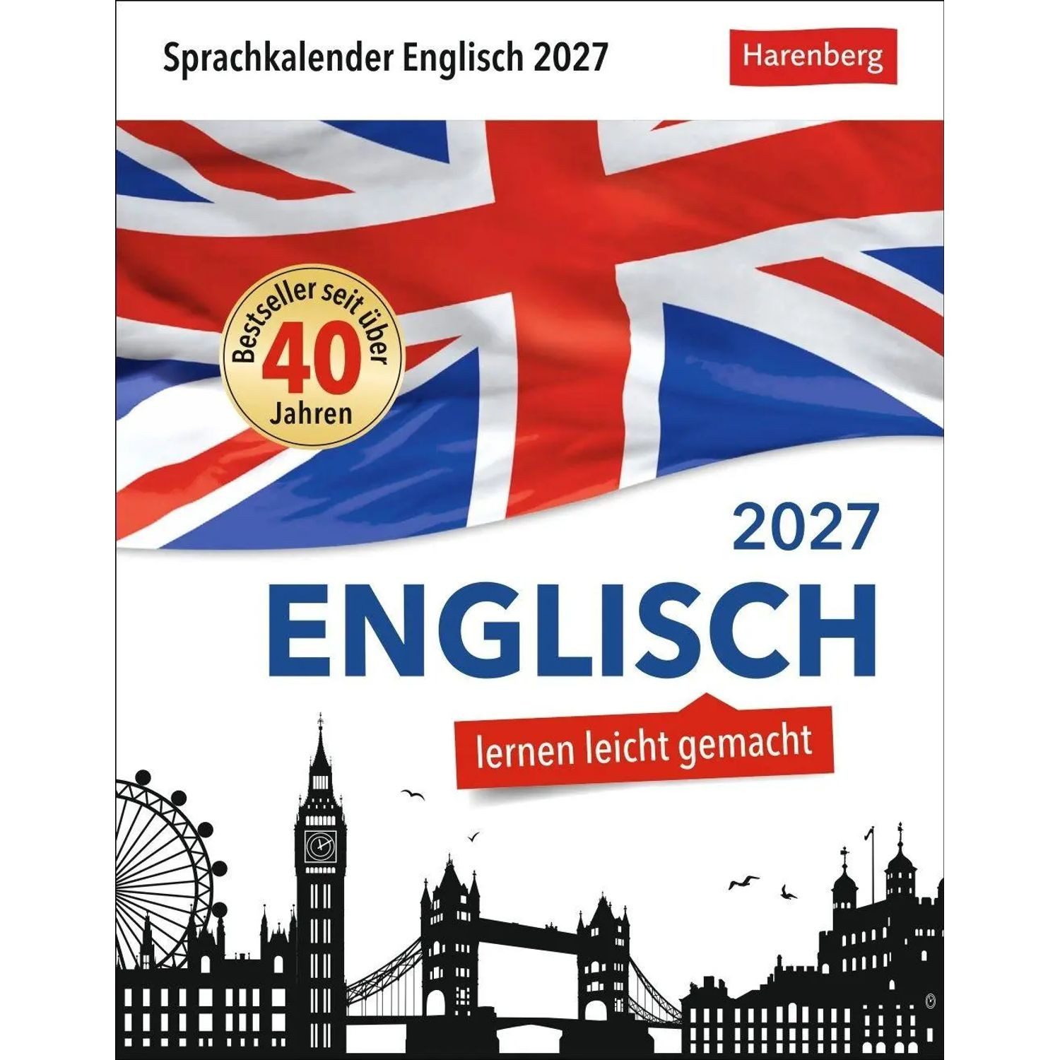 Harenberg Kalender Verlag Abreißkalender Englisch Sprachkalender 2027 - Englisch lernen leicht gemacht -...