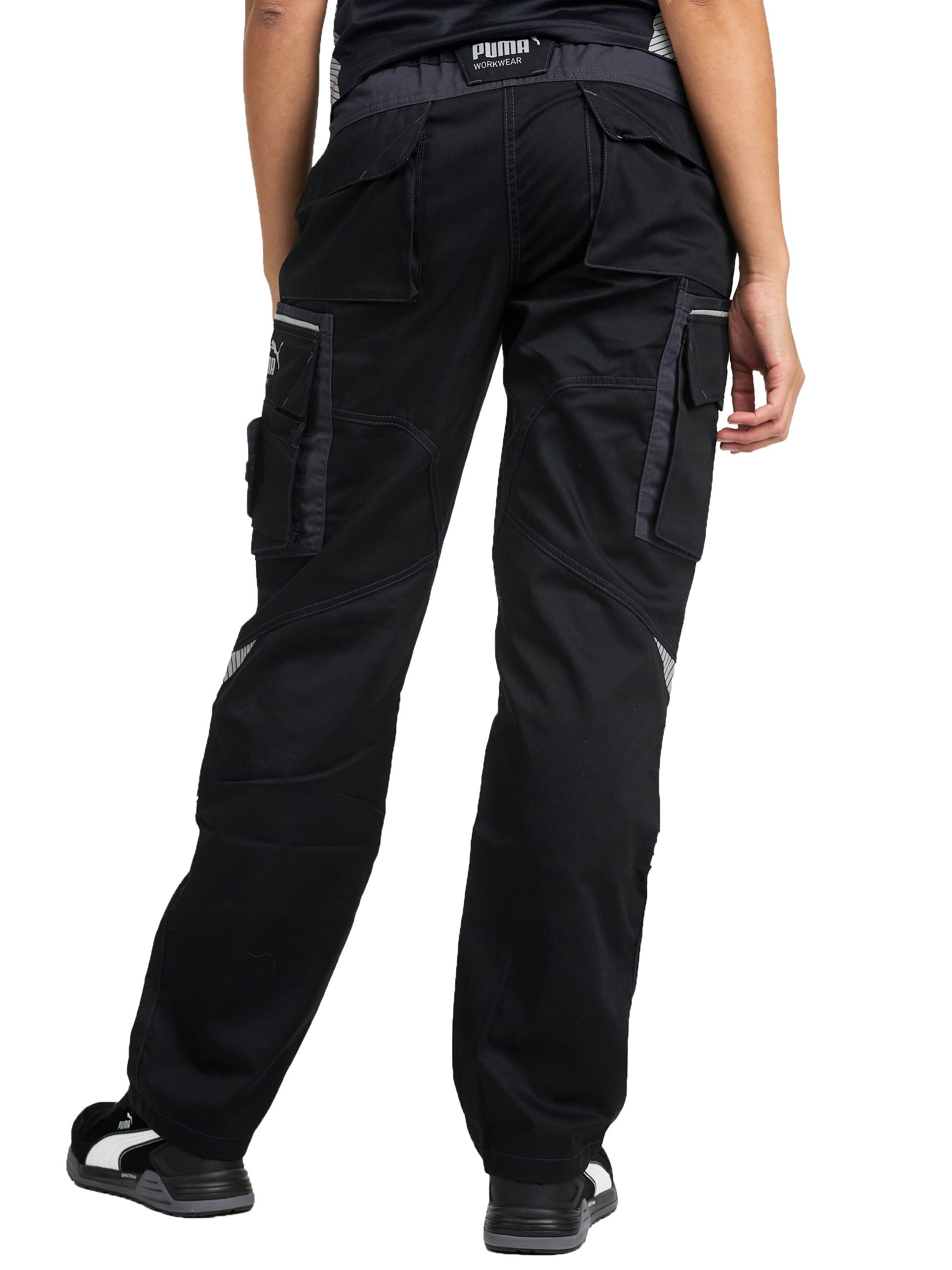 PUMA Workwear Arbeitshose für Damen - Arbeitshose mit elastischem Bund - Precision X Robustes Nylon Gewebe - Verstärkte Nähte & Kniepartien - Viele Taschen