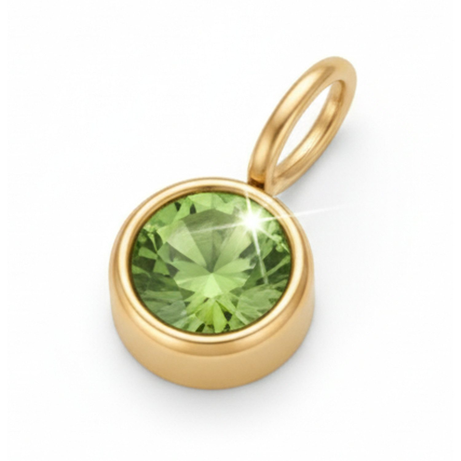 KARMA Charm-Kette Glückskette zum selbst zusammenstellen Halskette (zum kombinieren, verschiedene Glücksanhänger), Sternzeichen Schutzengel Geburtsstein