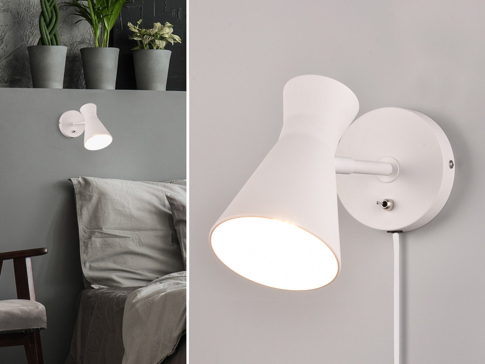 Reality Leuchten LED Wandstrahler, Dimmfunktion, LED wechselbar, Warmweiß, günstig online kaufen