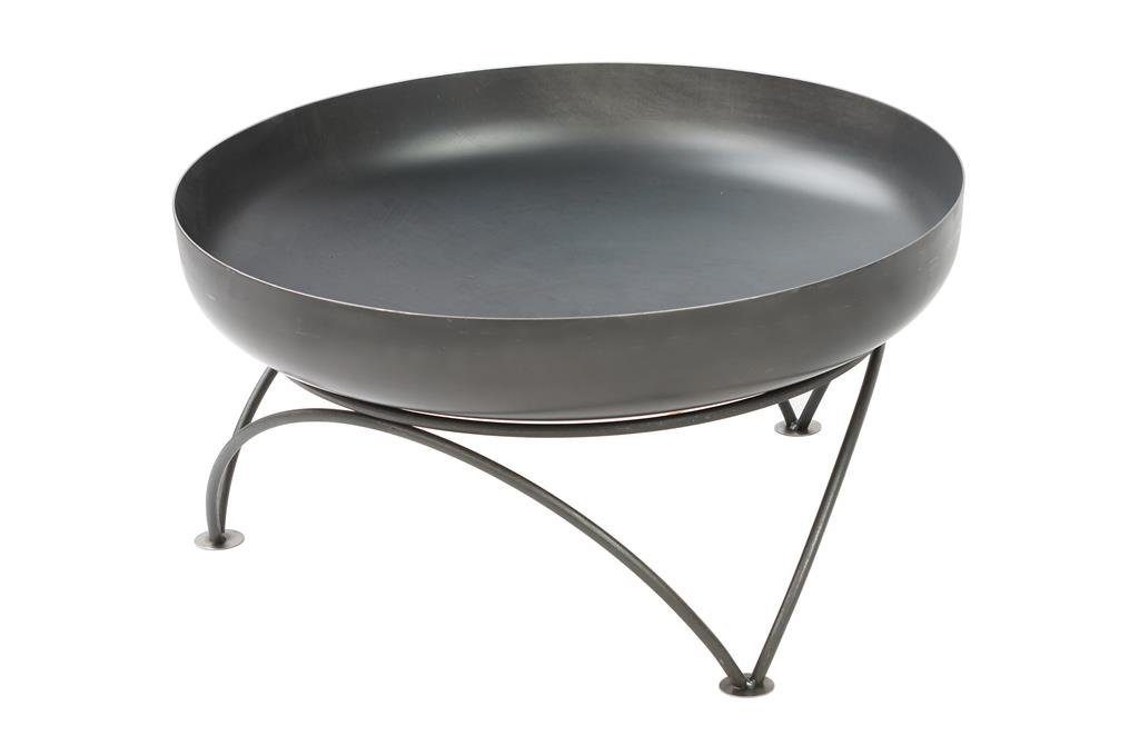 Gardener Feuerschale 107 – schwarz, aus Rohstahl, für Grillen & Kochen – 3 Größen