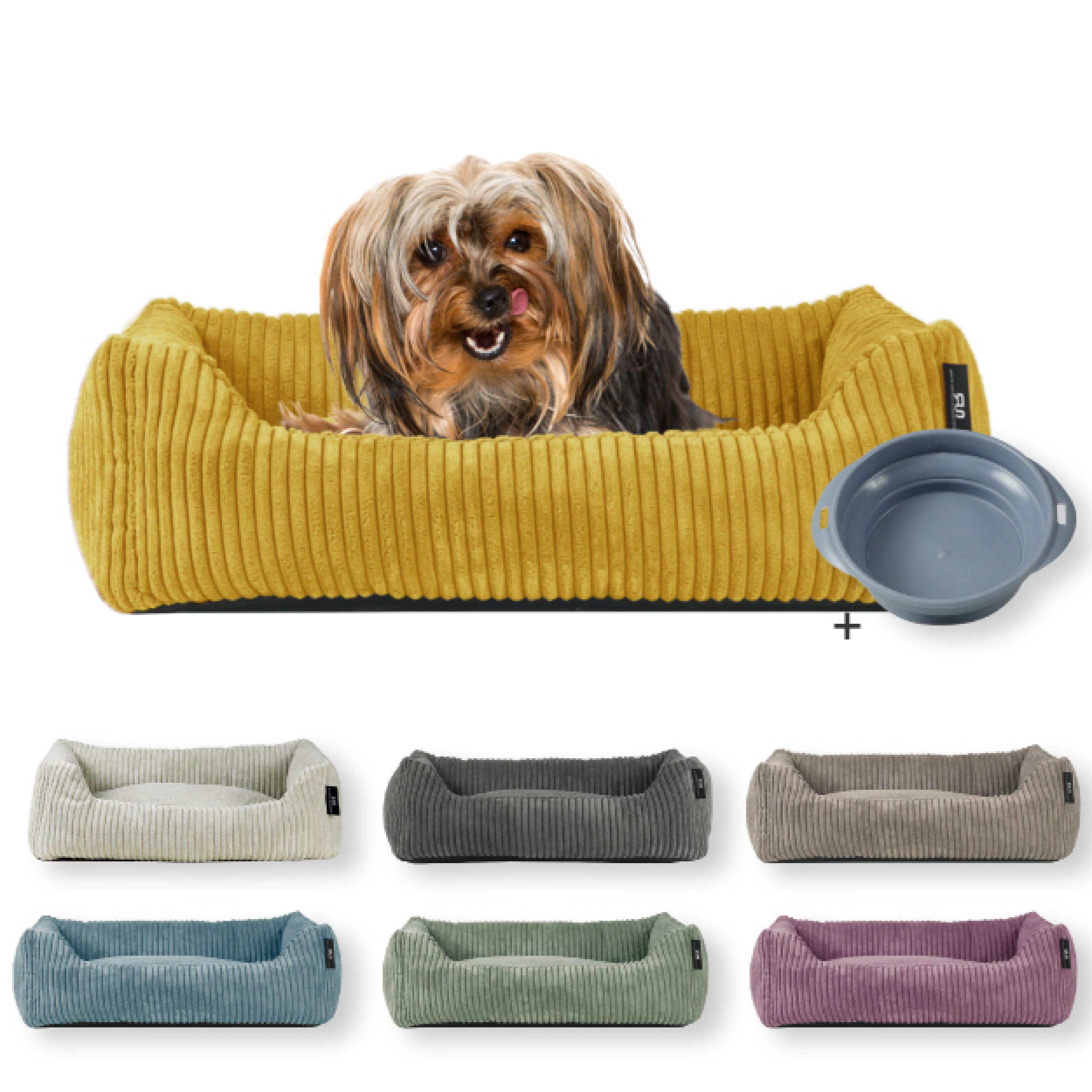Rohrschneider Tierbett Hundebett Cord für kleine günstig online kaufen