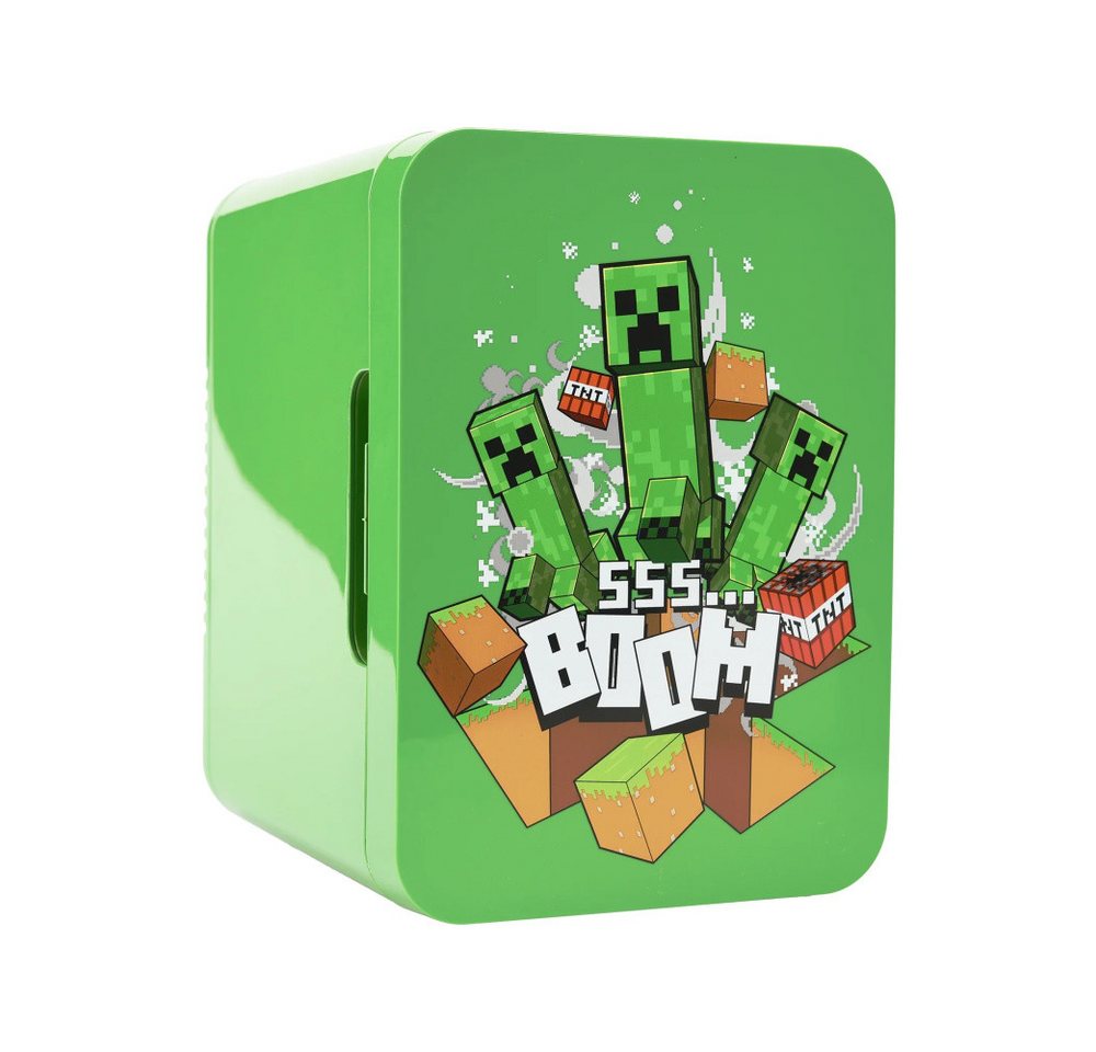 UKONIC Elektrische Kühlbox Minecraft Mini-Kühlschrank Thermoelectric Cooler 4L (Creeper & TNT)