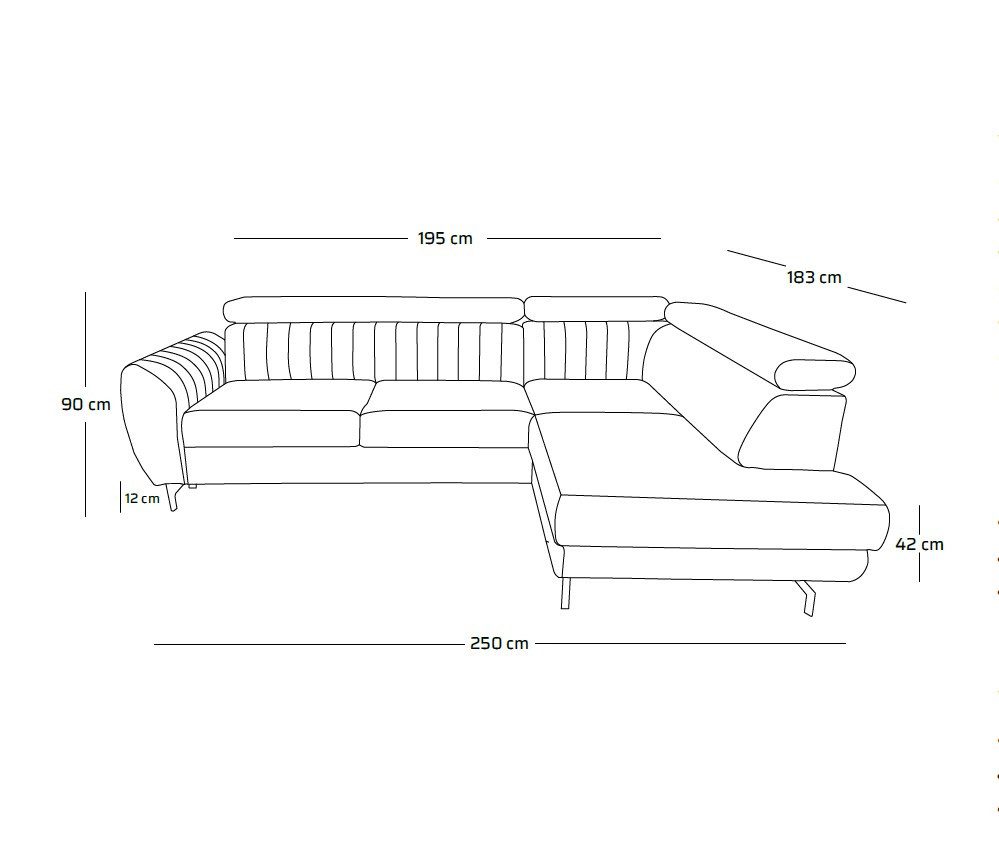 NEXT COLLECTION Ecksofa Spectre-L, mit Bettkasten, günstig online kaufen