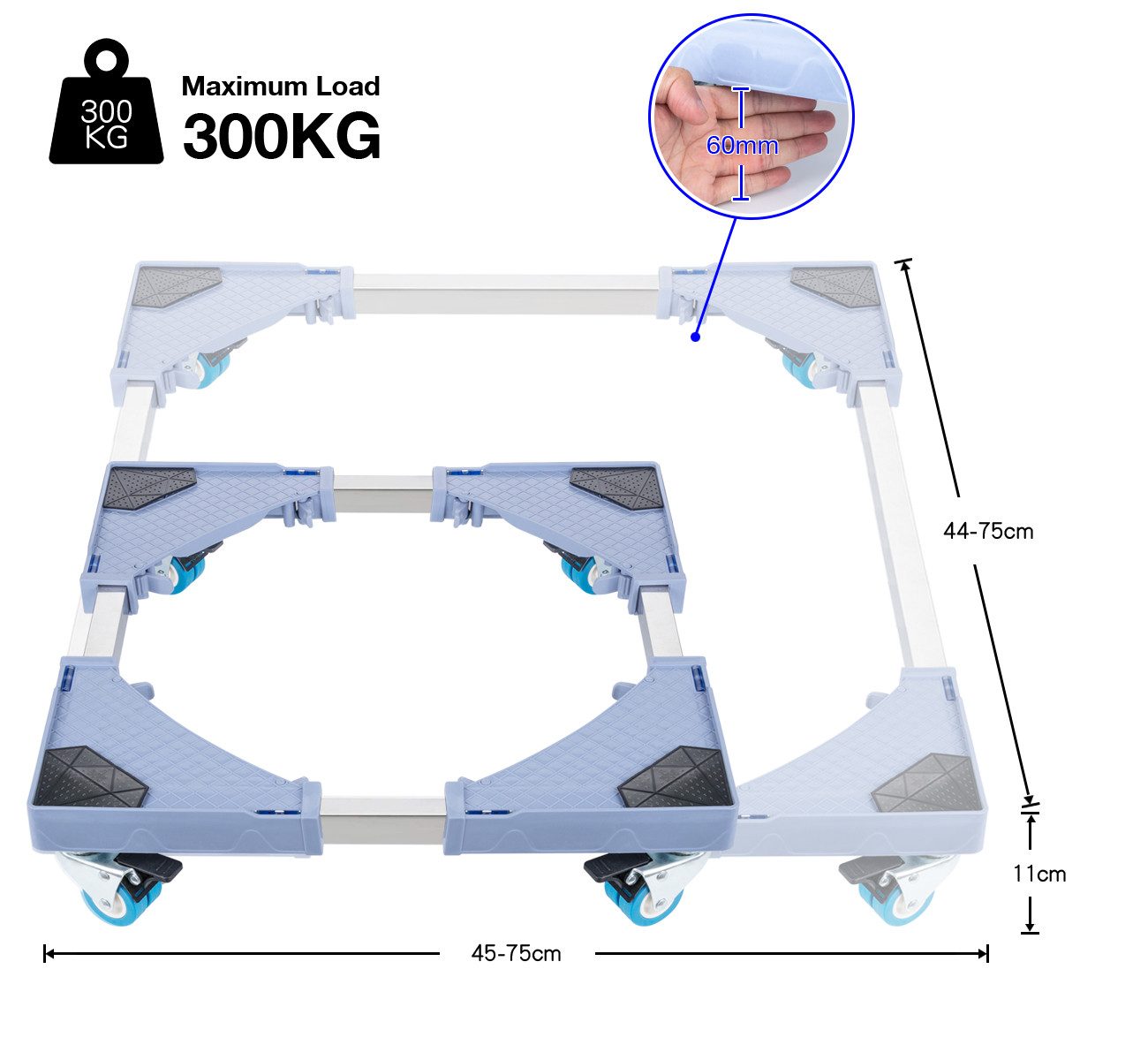 ElitVita Waschmaschinenunterschrank Waschmaschinen Untergestell Erhöhung, S günstig online kaufen
