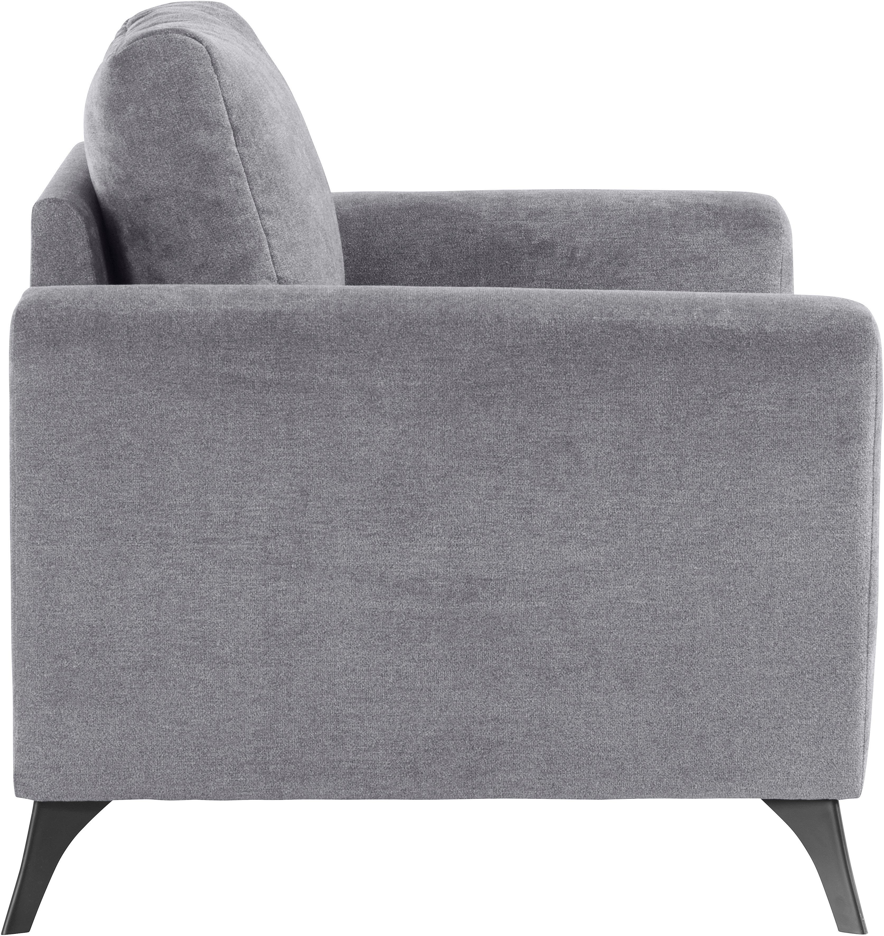 INOSIGN Sessel Kissen auch lose Sitzbereich, clean-Bezug, im mit Lörby, Steppung feine Aqua