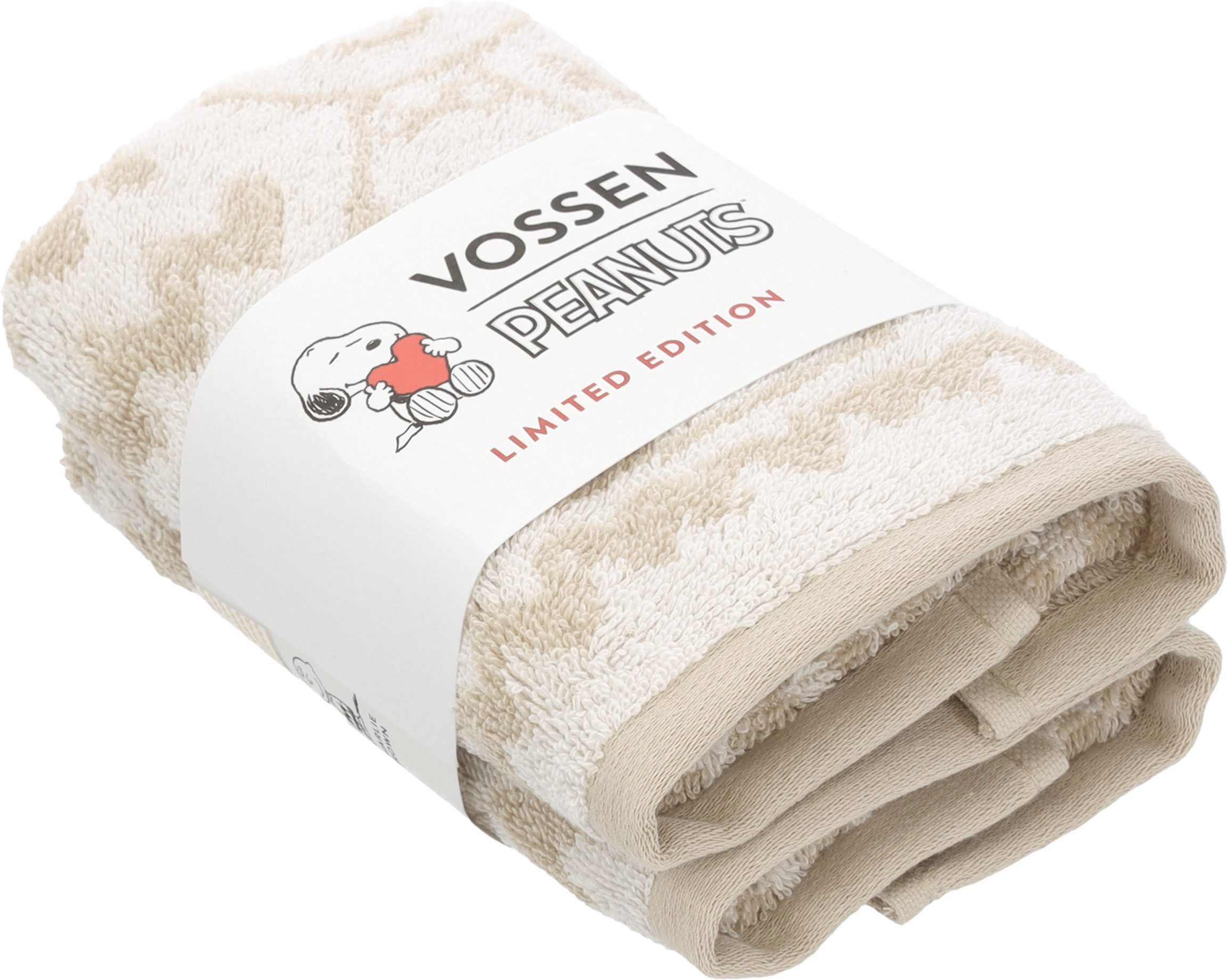 Vossen Gästehandtücher CHARLIE BROWN, Jacquard (2-St), trendiger Jacquard im Zick-Zack Design