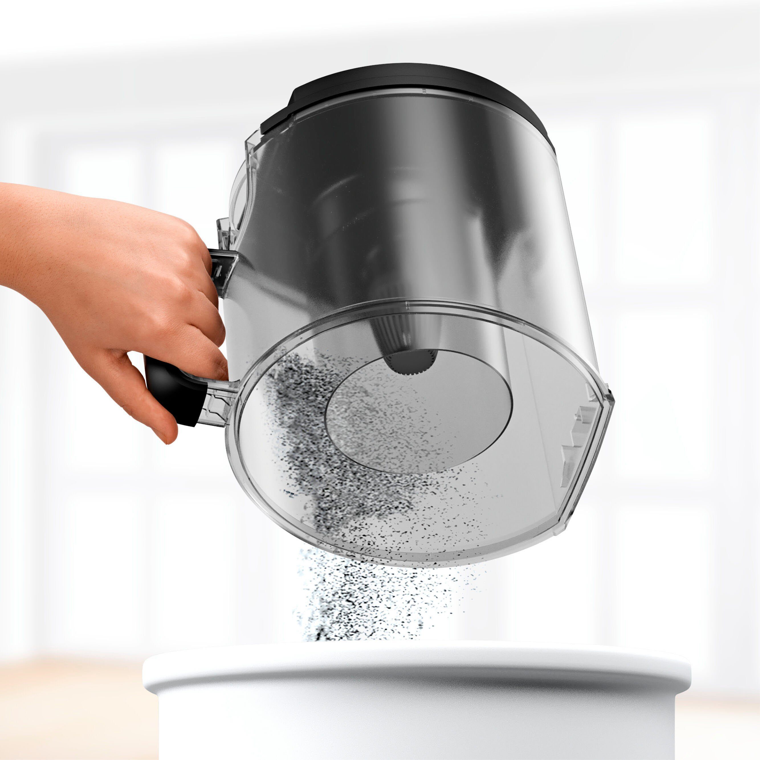 BOSCH Bodenstaubsauger Serie 6 ProSilence BGC41LSIL, Hygiene-Filter, 10 Jahre Motorgarantie, 600 W, beutellos, hohe Saugkraft, 2in1 Polster- und Fugendüse, leis – Bild 4 von 5