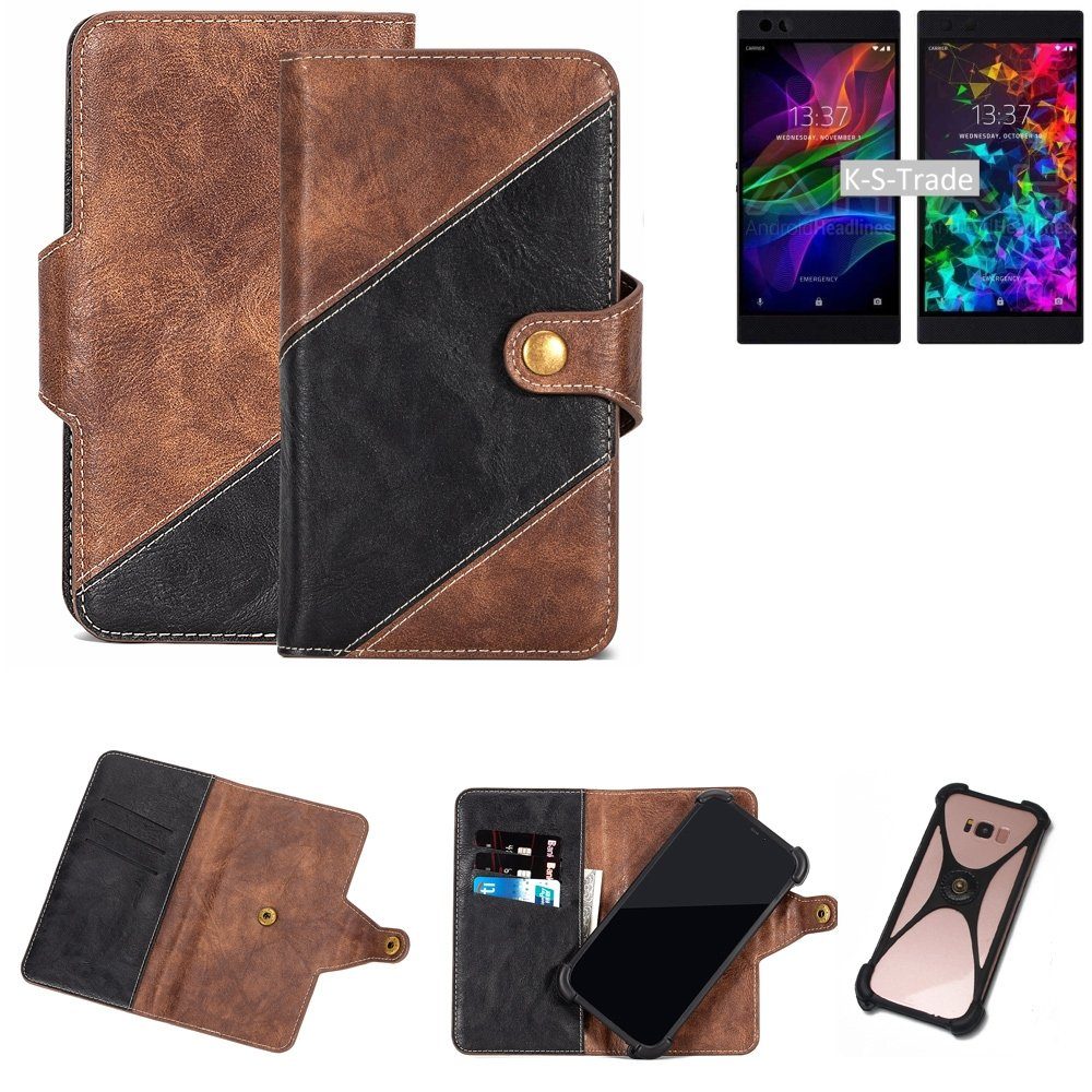 K-S-Trade Handyhülle für Razer Phone 2, Handy Hülle Schutz Hülle Schutzhülle Bookstyle Case Handy Cover