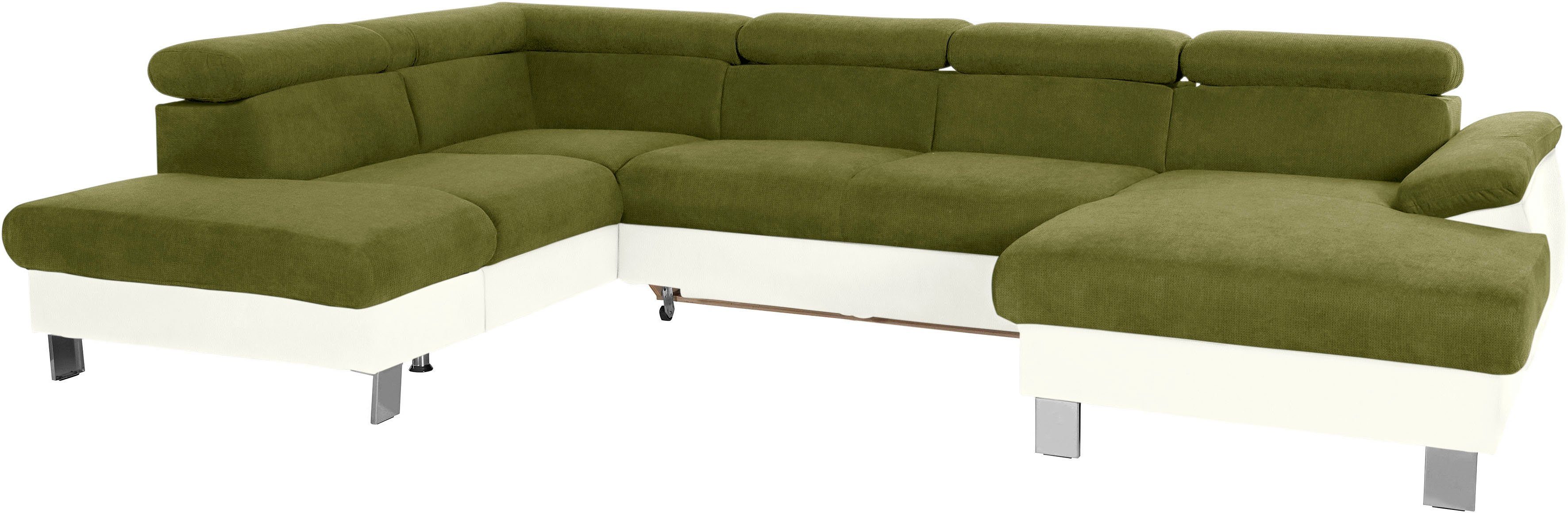 COTTA Wohnlandschaft "Komaris U-Form, B: 320 cm" mit Kopfteilverstellung, o günstig online kaufen