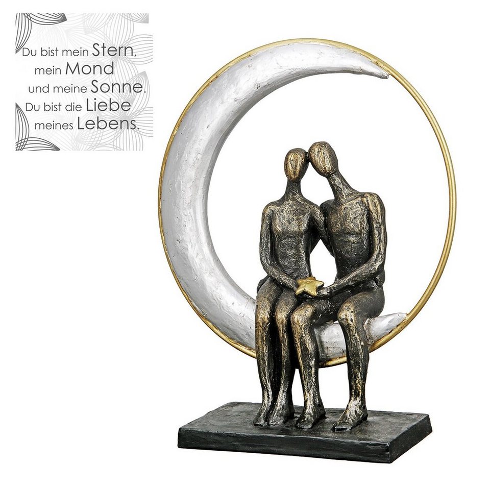 Casablanca by Gilde Dekofigur Skulptur Moonlight (1 St), Maße : H. 29cm x  B. 27cm x T. 9cm