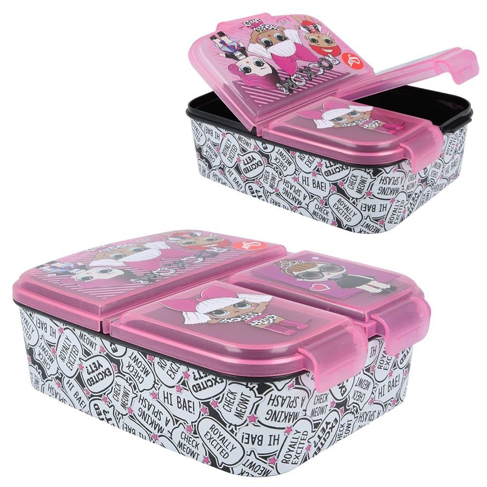 L.O.L. SURPRISE! Lunchbox Brotdose 3 getrennte Fächer L.O.L. Surprise Lunch Vesper Dose