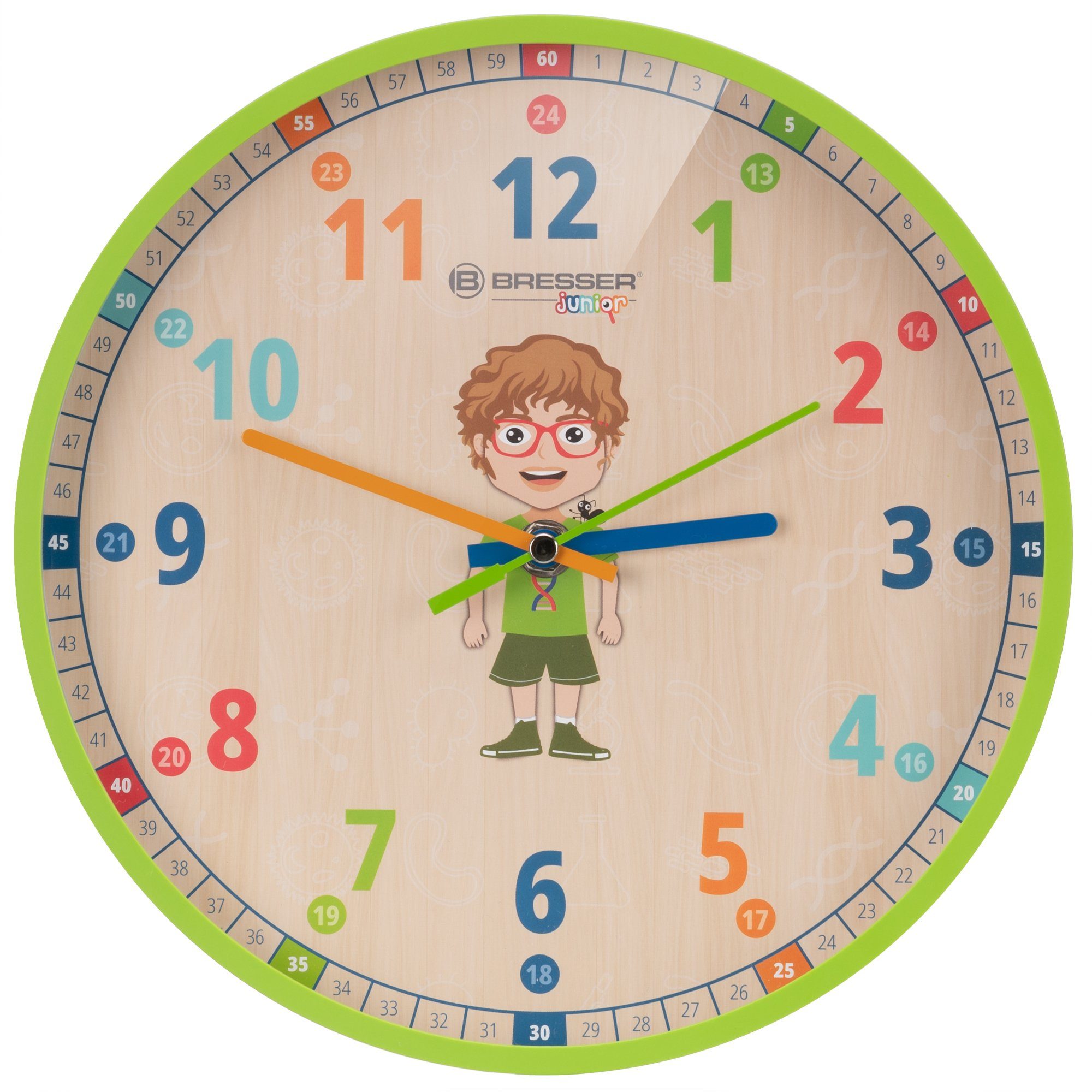 BRESSER junior Wanduhr Kinder-Wanduhr Lukas und günstig online kaufen