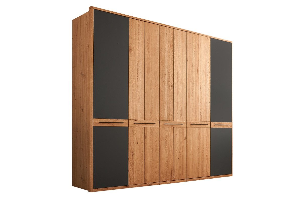 Main Möbel Kleiderschrank 5-trg. 256cm 'Ancona' Wildeiche teilmassiv geölt