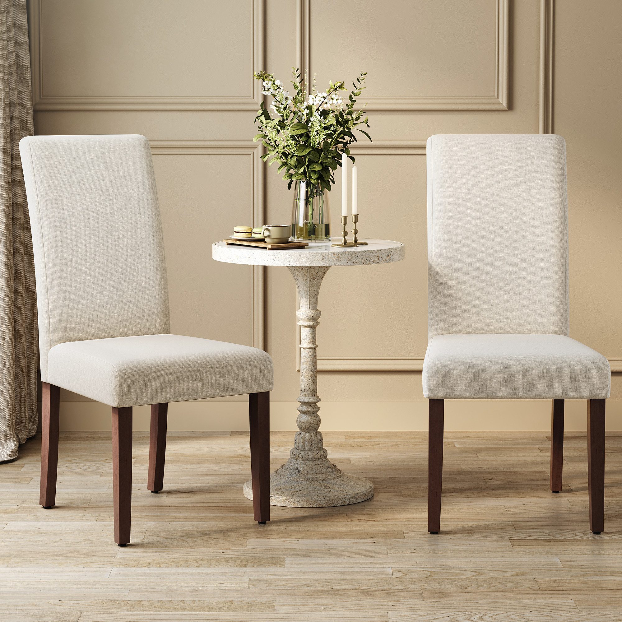 VASAGLE Esszimmerstuhl 2er Set/ 4er Set/ 6er Set Esszimmerstühle, Küchenstuhl (Set, 2 St), Parsons-Stil, 58 x 48 x 99 cm, stuhl bis 120 kg