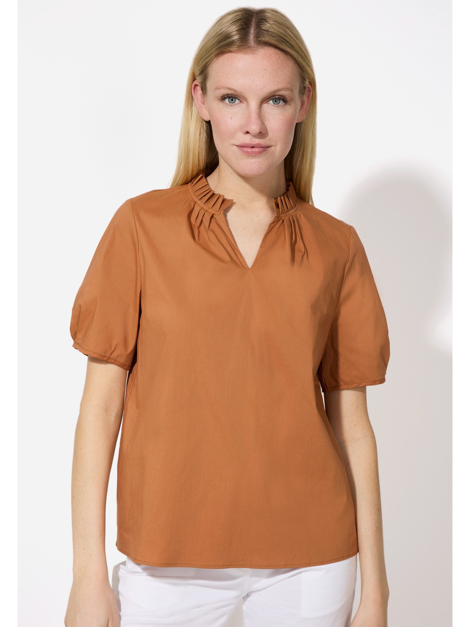 Klassische Bluse Kurzarmbluse