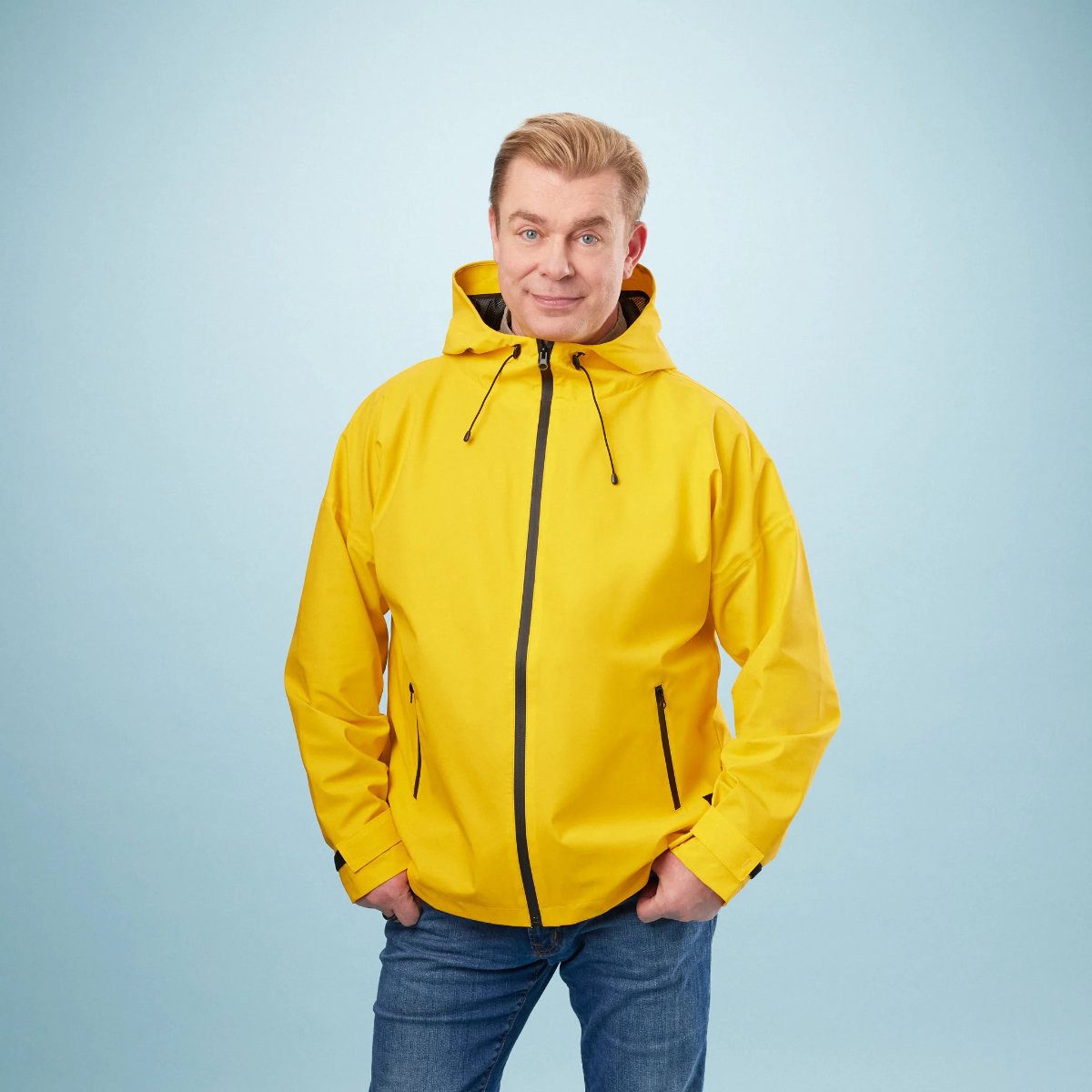 PAIKKA Outdoorjacke Regenmantel für Zweibeiner reflektierend Unisex Human Visibility Ra