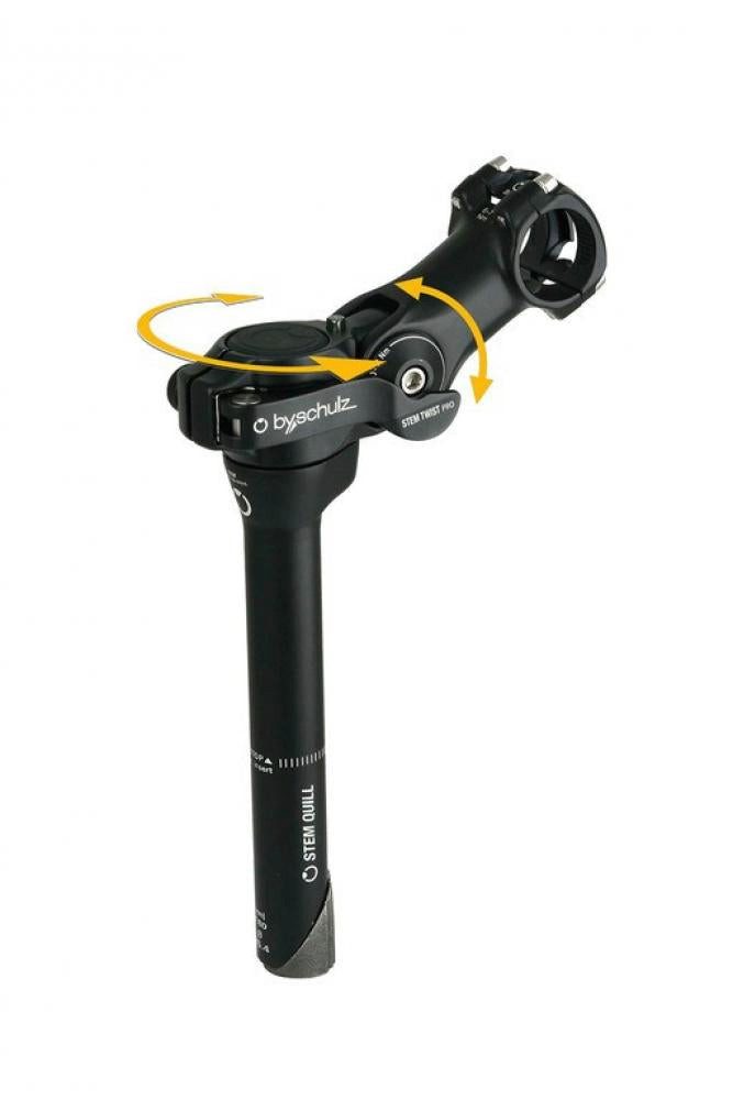 by.schulz Fahrradlenker By,Schulz Vorbau Stem Quill Twist Pro verstellb schwarz 103mm 31,8mm L