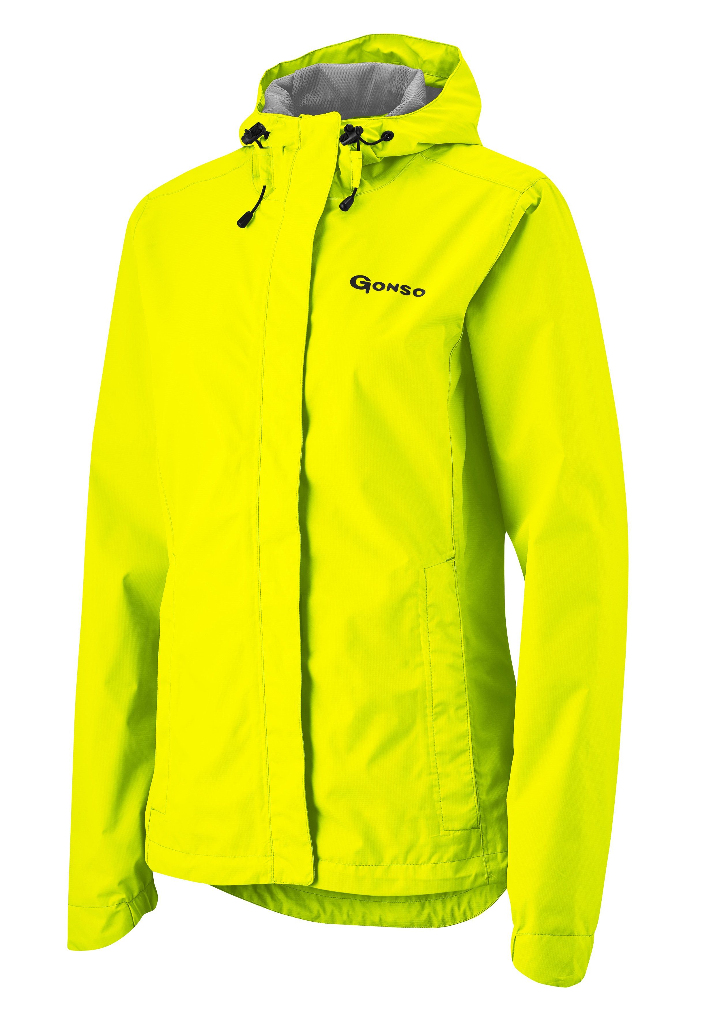 Gonso Fahrradjacke Sura Light Damen Regenjacke wind- und wasserdicht, Radjacke mit Kapuze