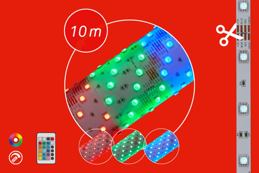 LED-Strip 2024-300 RGB innen 10 m Fernbedienung günstig online kaufen