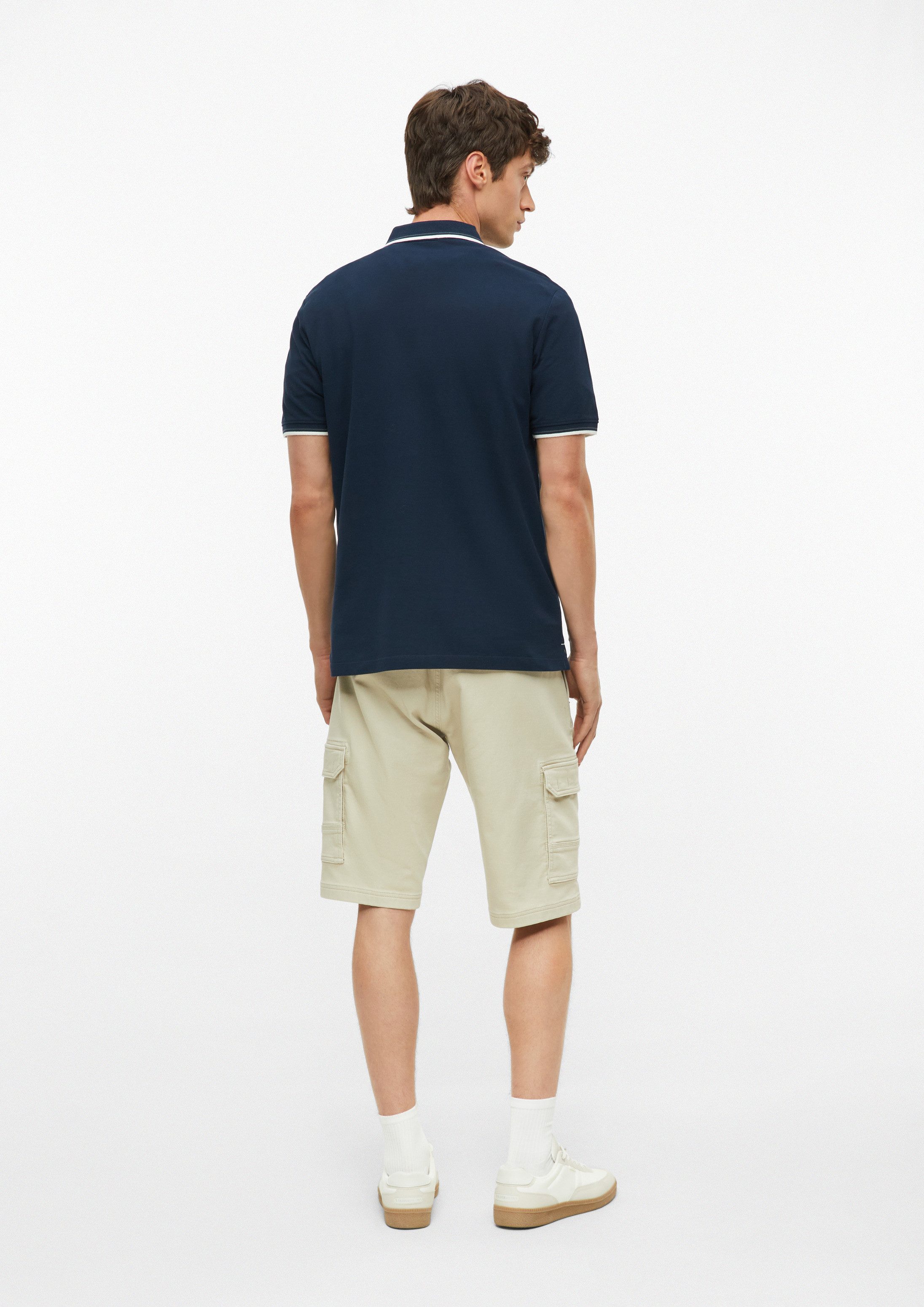 s.Oliver Kurzarmshirt Polo-Shirt Poloshirt aus Baumwollpiqué mit Kontrast-Details