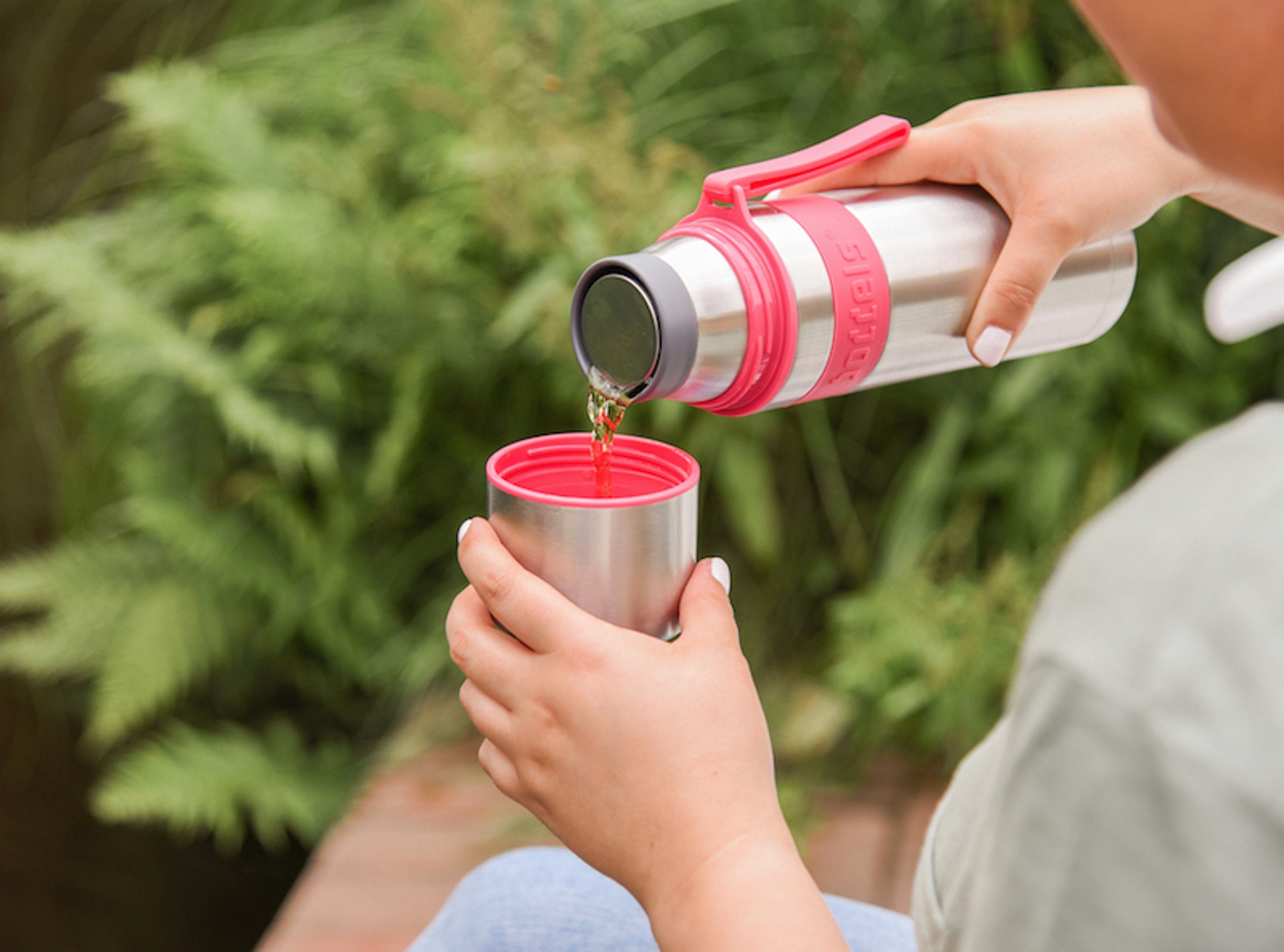 500ml Isolierflasche boddels HEET Himbeerrot