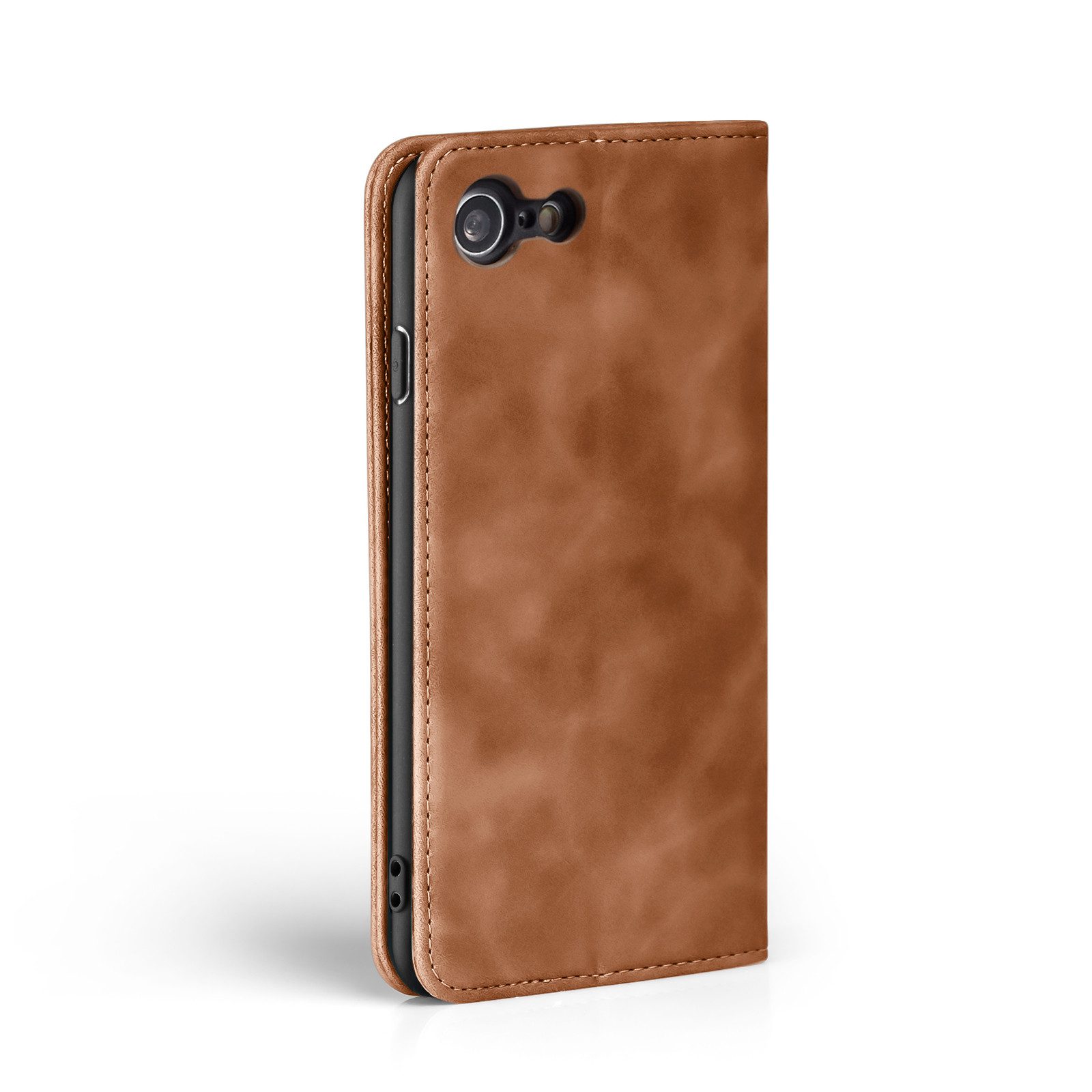 Tec-Expert Handyhülle Tasche Hülle für Apple iPhone 7 / 8 / SE 4.7 Zoll, 4.7, Cover Klapphülle Case mit Kartenfach Fliphülle aufstellbar