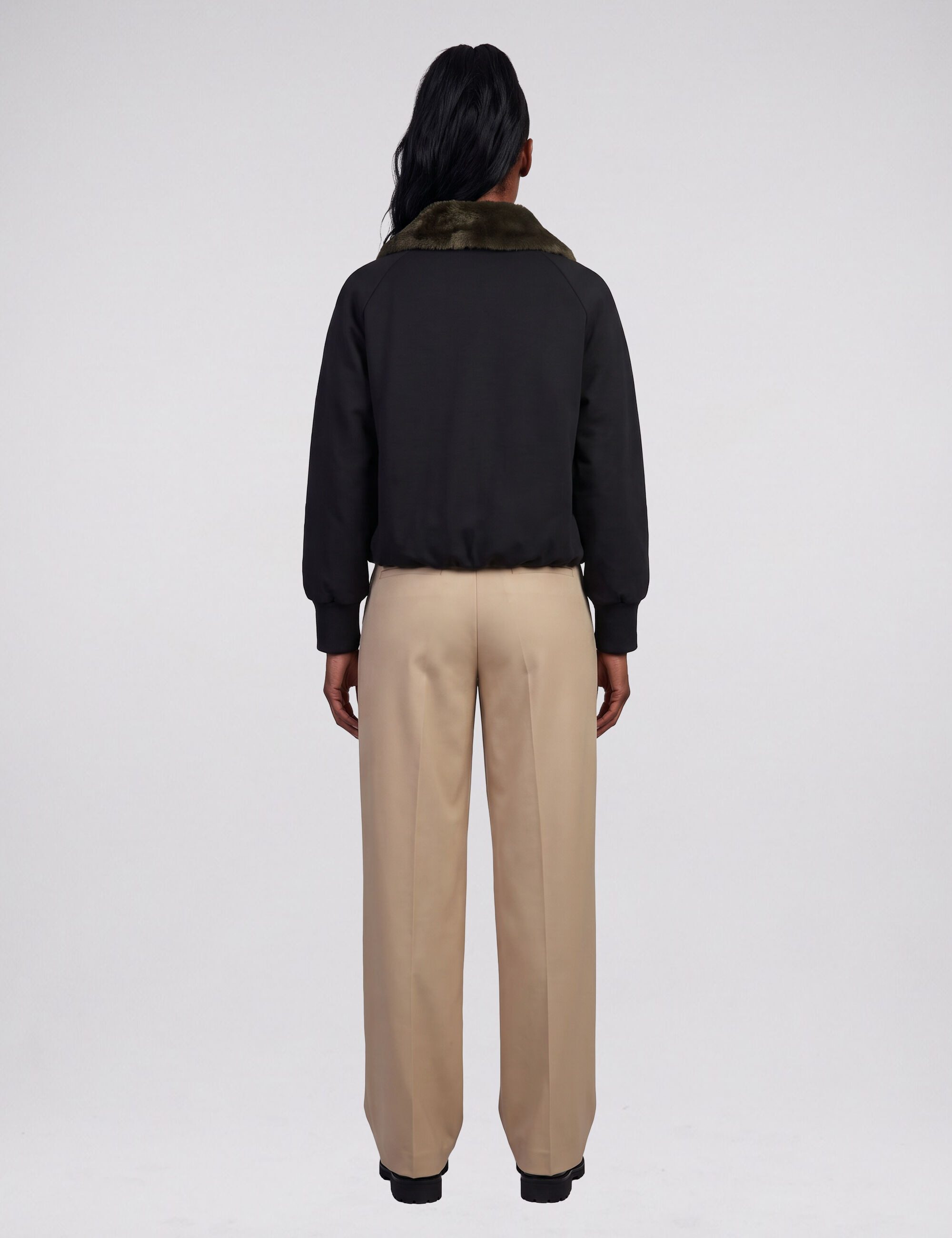 Blonde No.8 Blouson JUDY mit Kunstfell-Kragen