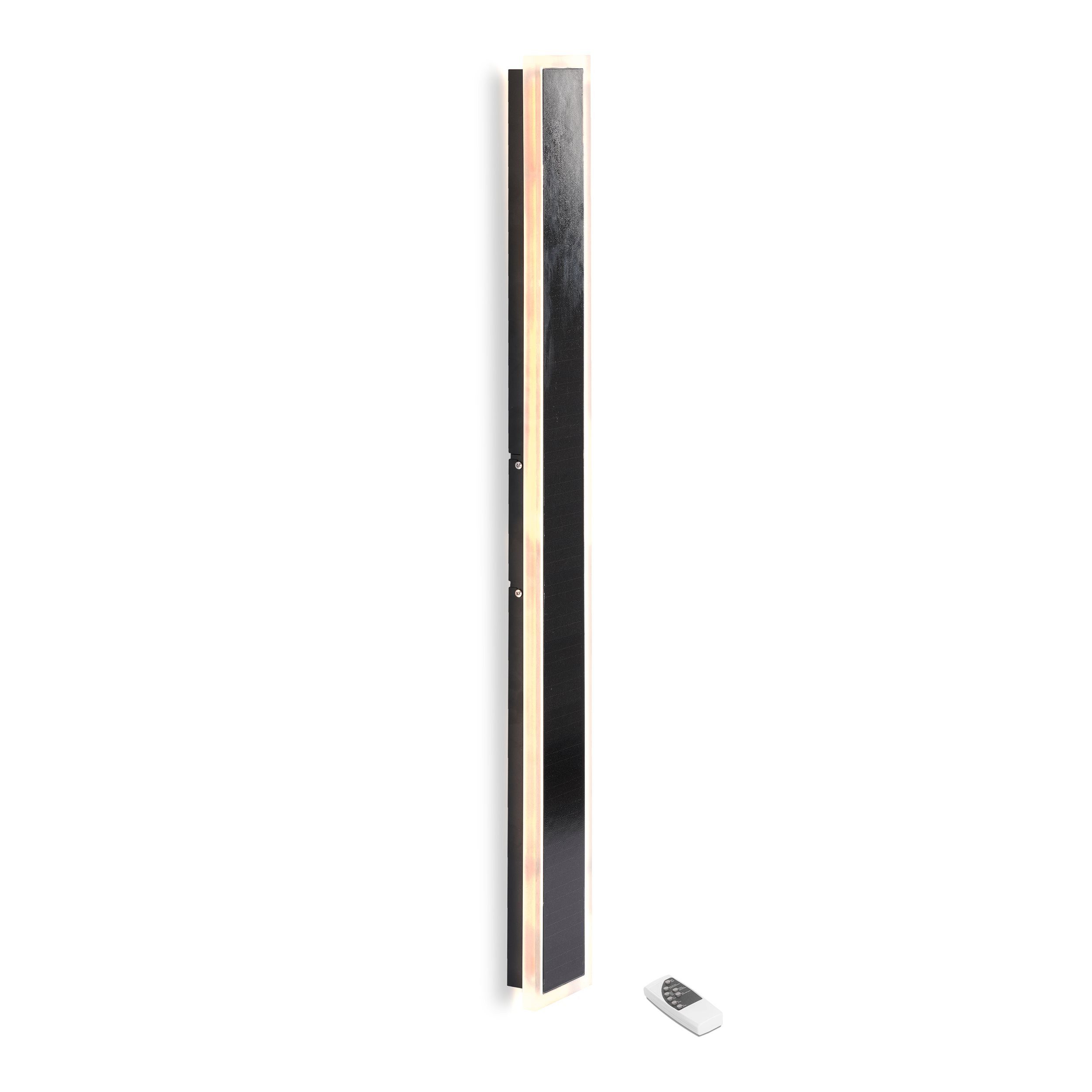 esotec LED Außen-Wandleuchte Solar Design Panel Smart Light CCT H=95cm Fernbedienung 400lm 102653, 3 Lichtfarben einstellbar, automatisch EIN/AUS: ja, LED fest integriert, warmweiß, kaltweiß, tageslichtweiß, Fernbedienung, Solar, spritzwassergeschützt, wetterfest, winterfest