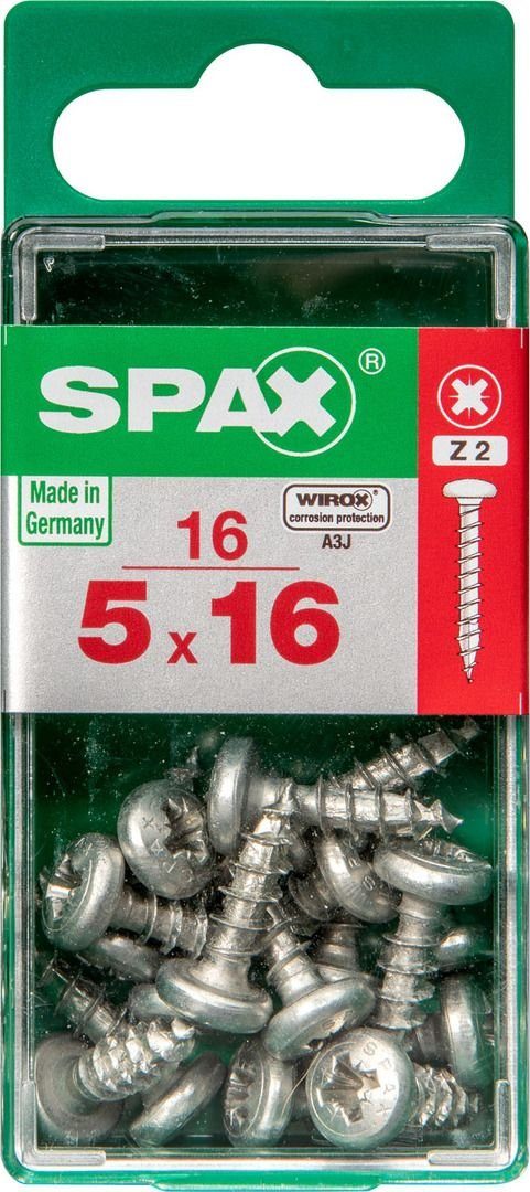 - SPAX 5.0 Holzbauschraube 16 mm 16 x TX 20 Universalschrauben Spax