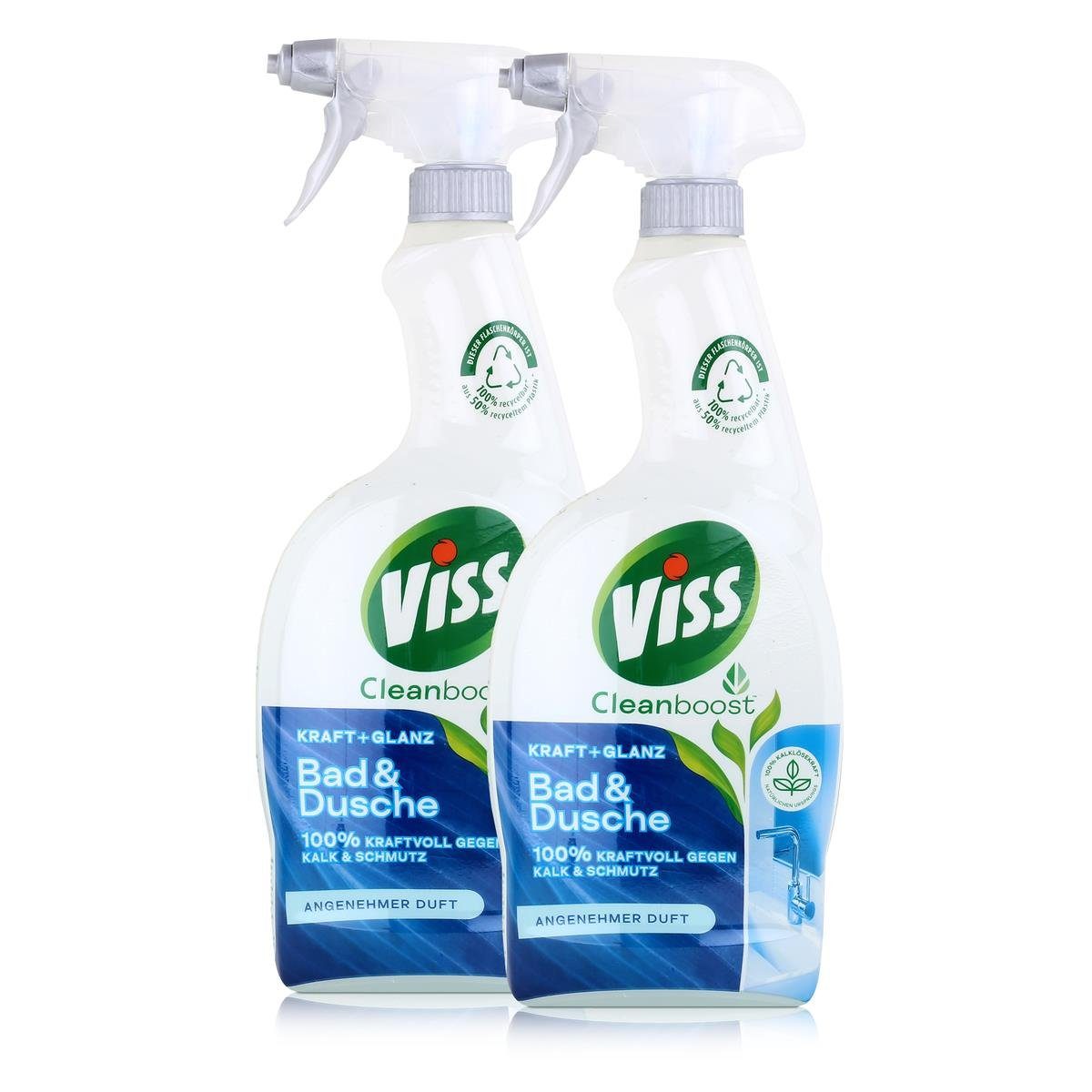 Viss Viss Cleanboost Bad & Duschreiniger 750ml - Badreiniger (2er Pack) Badreiniger