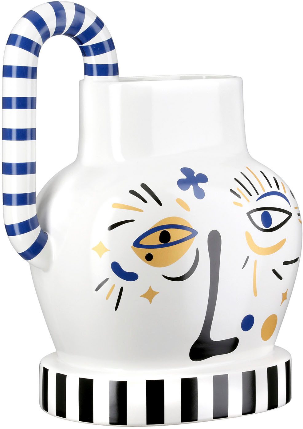 GILDE Tischvase Henkelvase Fira weiß H. 23 cm (1 St)