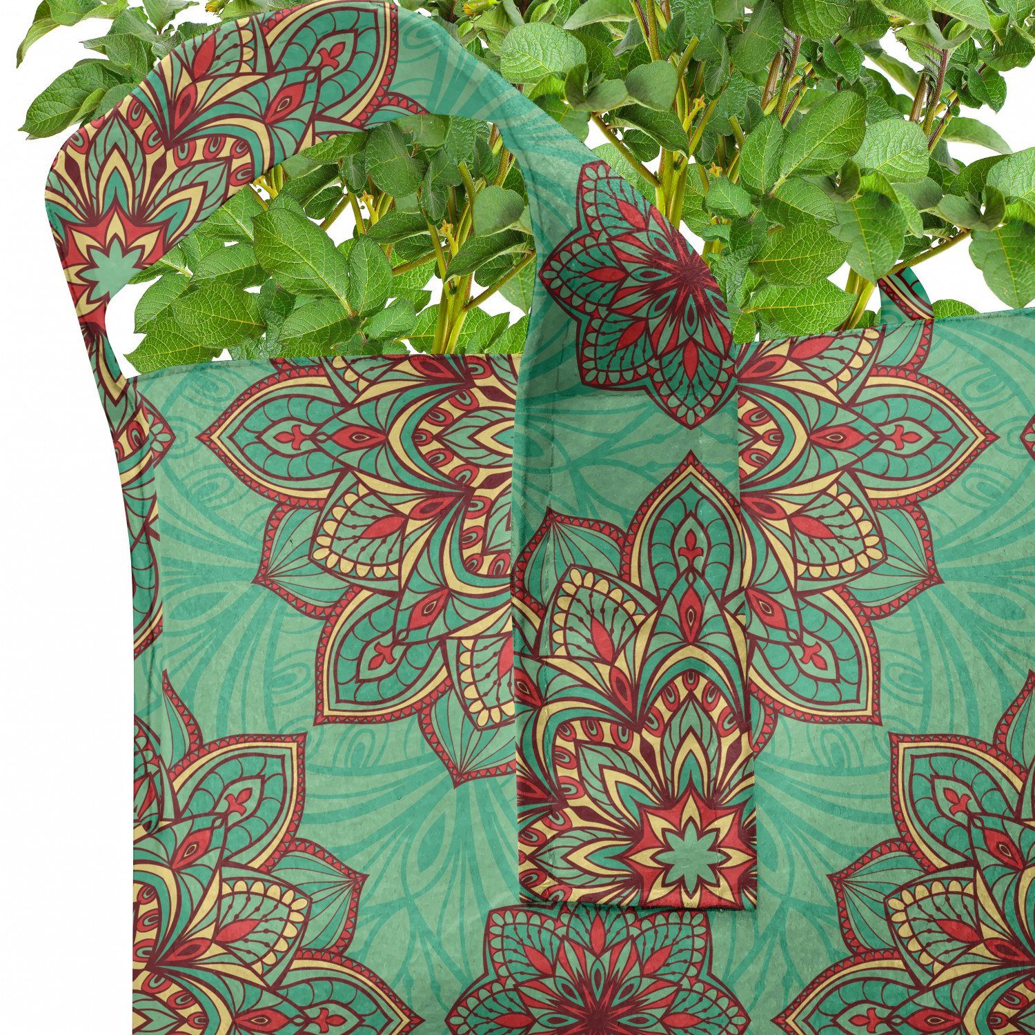 für Mandala Griffen Stofftöpfe Pflanzkübel Geometrisch Pflanzen, hochleistungsfähig Abakuhaus mit