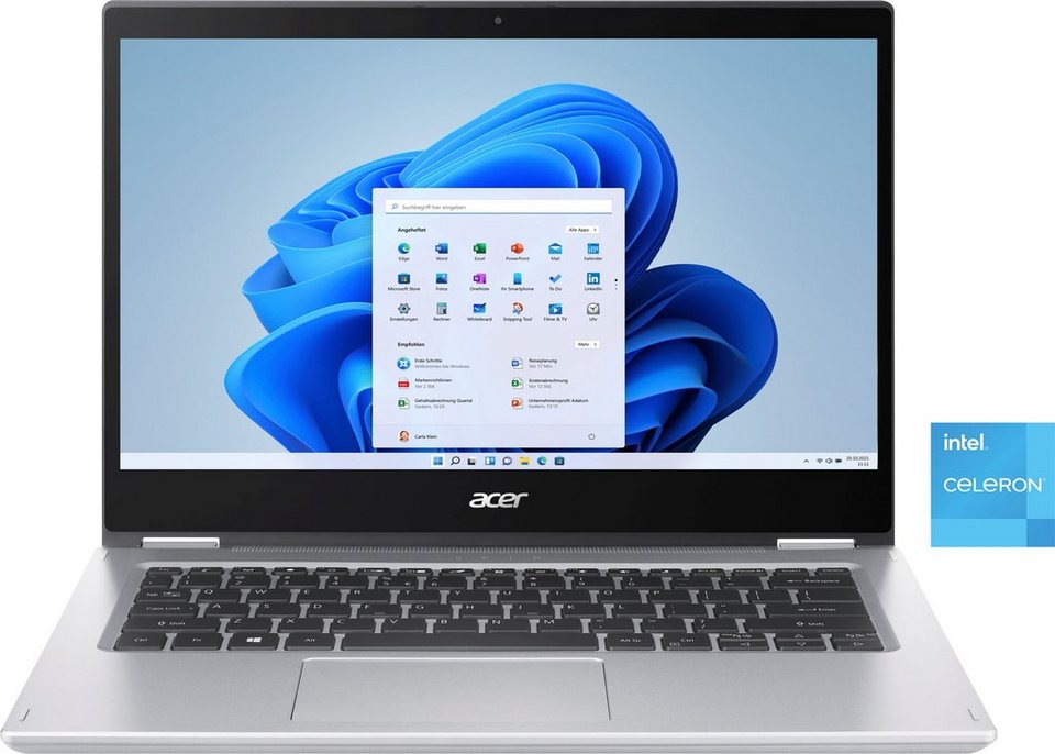 Acer Spin 1 SP114-31-C8A1 Convertible Notebook (35,6 cm/14 Zoll, Intel  Celeron N5100, UHD Graphics, 256 GB SSD)