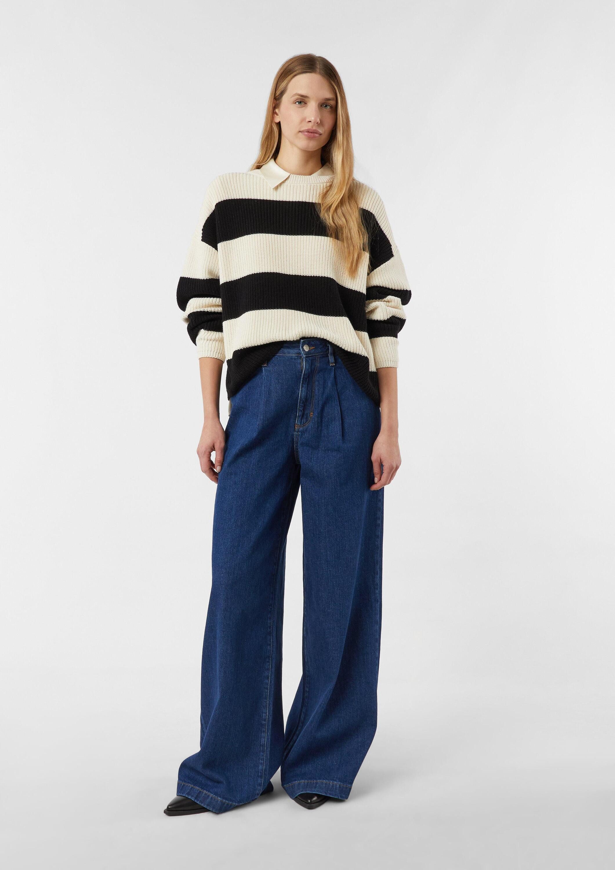 comma Longpullover Strickpullover Oversize-Strickpullover