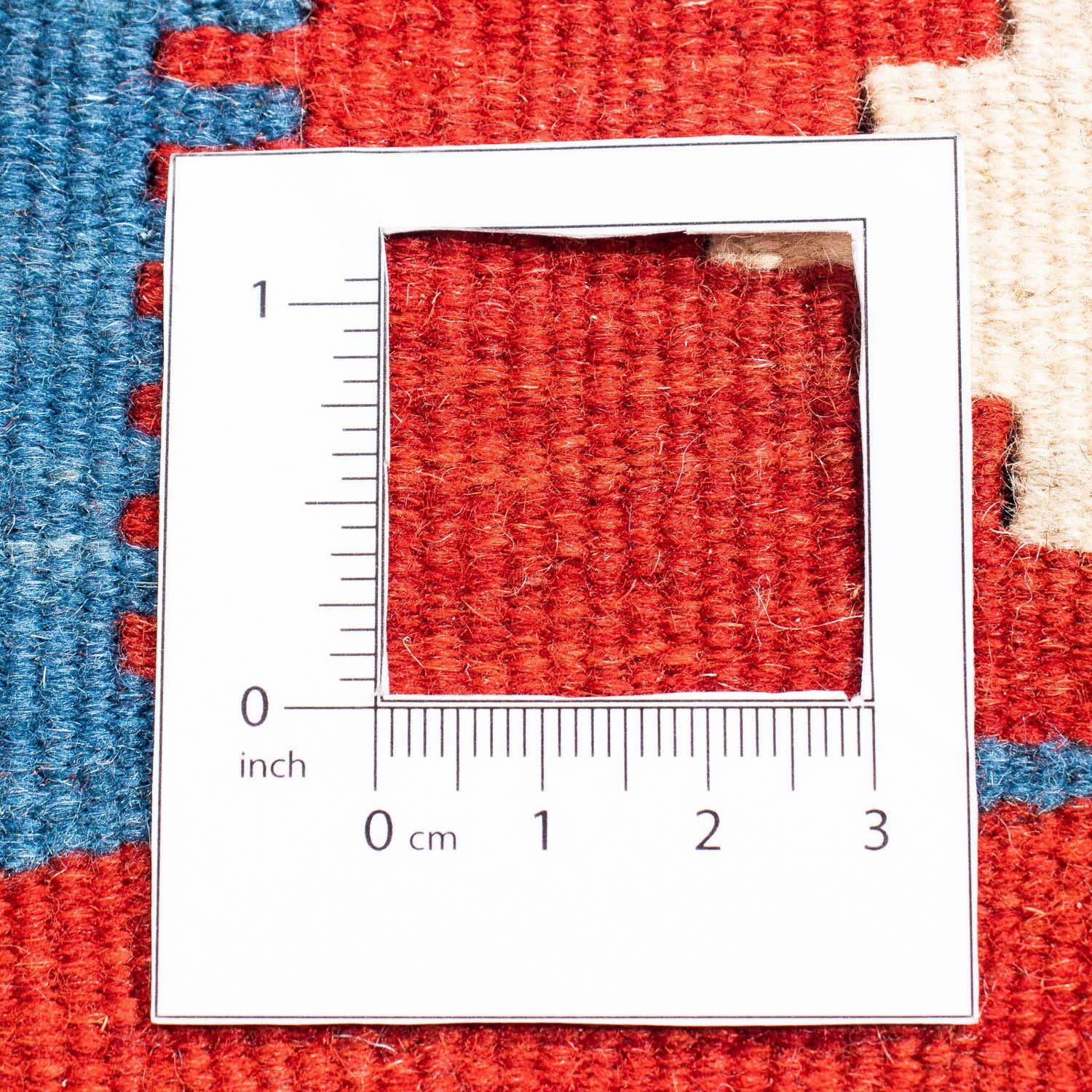 Einzelstück Wollteppich Oriental - - 6 Kelim x mm, 102 - cm quadratisch, quadratisch rot, 102 Wohnzimmer, Höhe: morgenland,