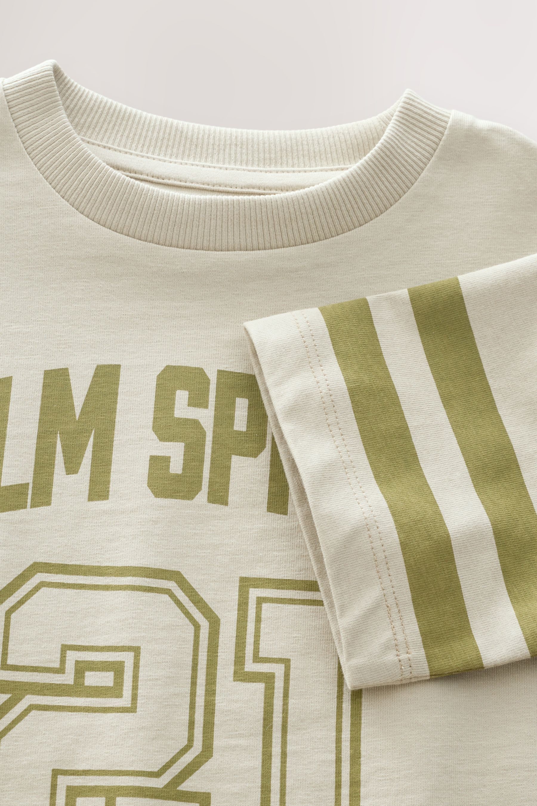 Next T-Shirt Kurzarm-T-Shirt mit Grafik-Print aus Baumwolle (1-tlg)