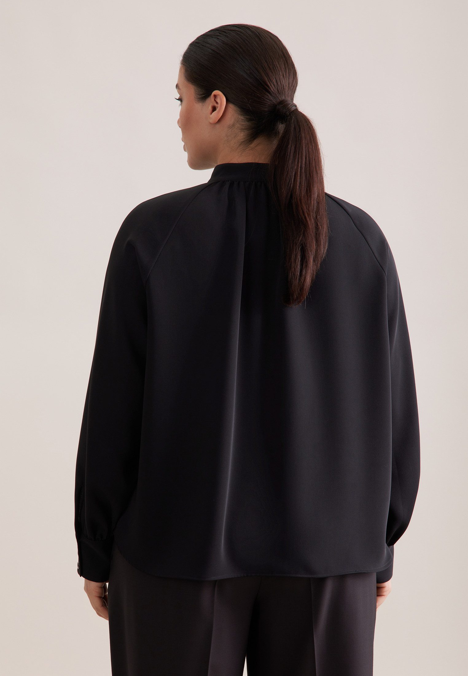 seidensticker Klassische Bluse Schwarze Rose 1/1 Uni günstig online kaufen