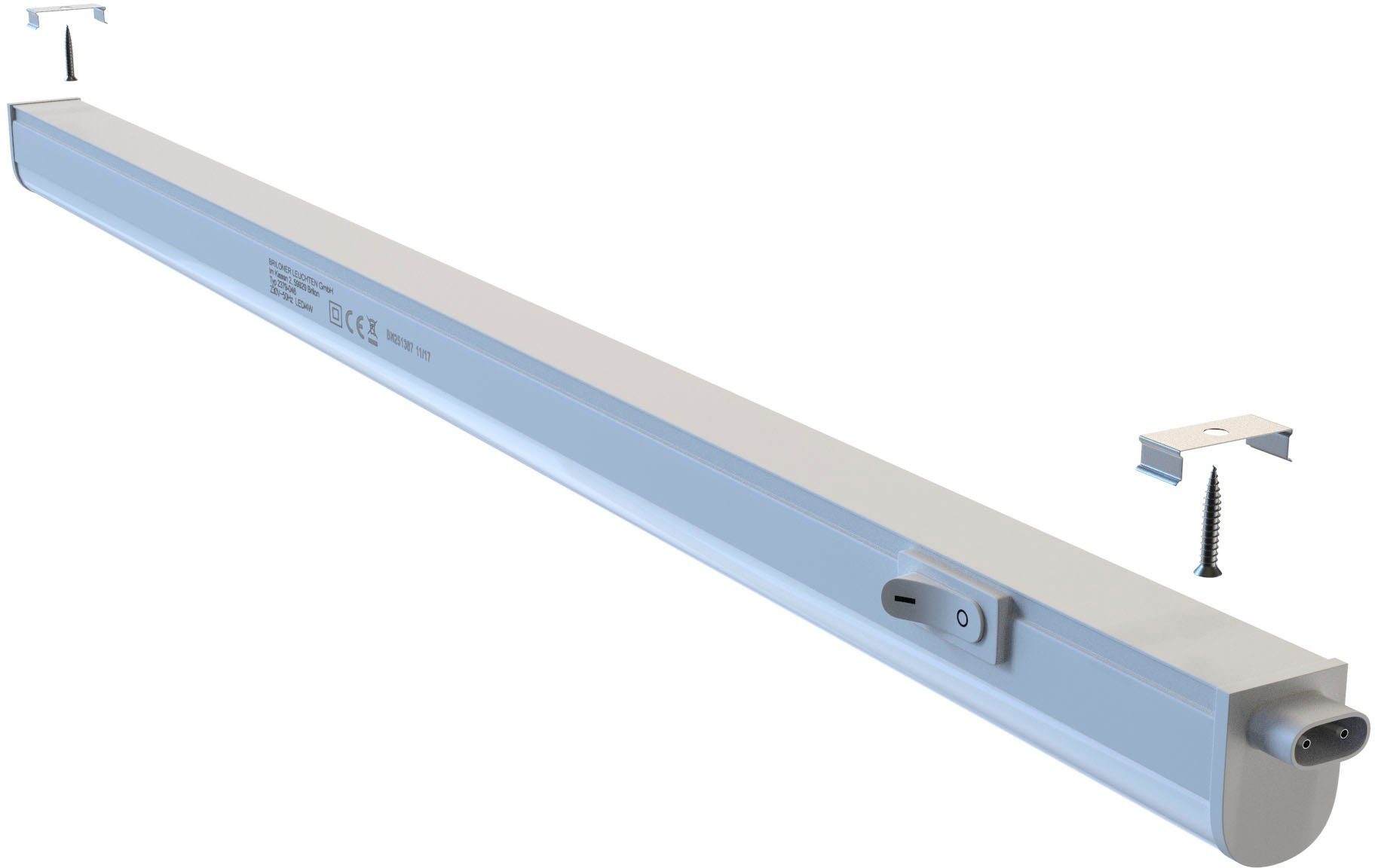 Briloner Leuchten LED Unterbauleuchte 2379086 TOOK, LED fest integriert, Neutralweiß, LED Lichtleiste, 58,5x2,2x3cm, Weiß, 8W, Küche, Schrank, Unterschrank – Bild 4 von 5